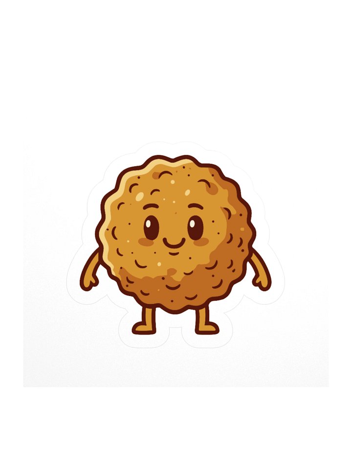 't Bouletje Kiss-Cut Sticker - Belgian Meatball Art - Authentic Ghent Frituur Design product image (1)