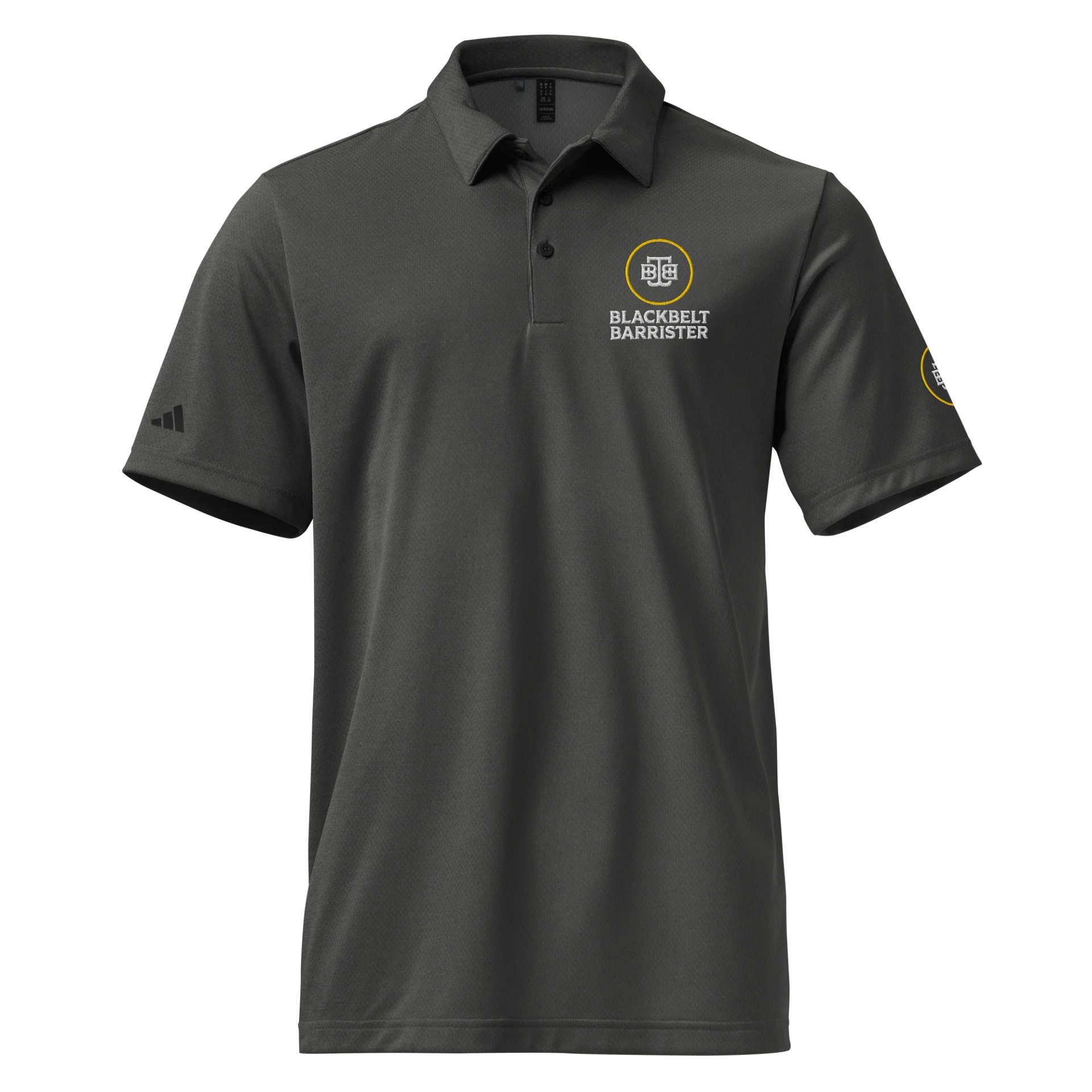 Adidas x BBB Space-Dyed Polo Shirt Black Melange product image (1)