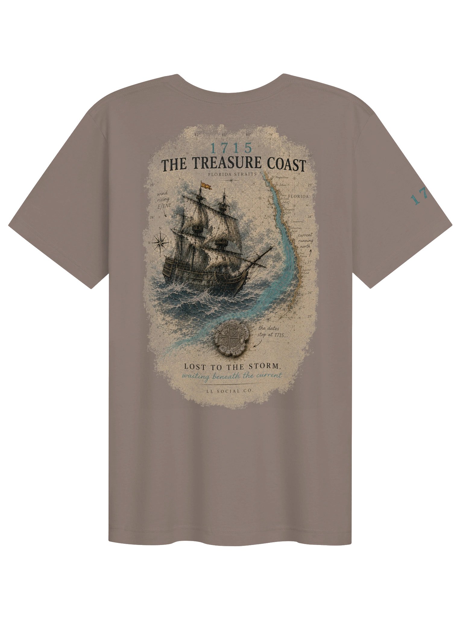 LL Social Co. Lost to the Storm Tee — Treasure Coast | 1715 product image (14)