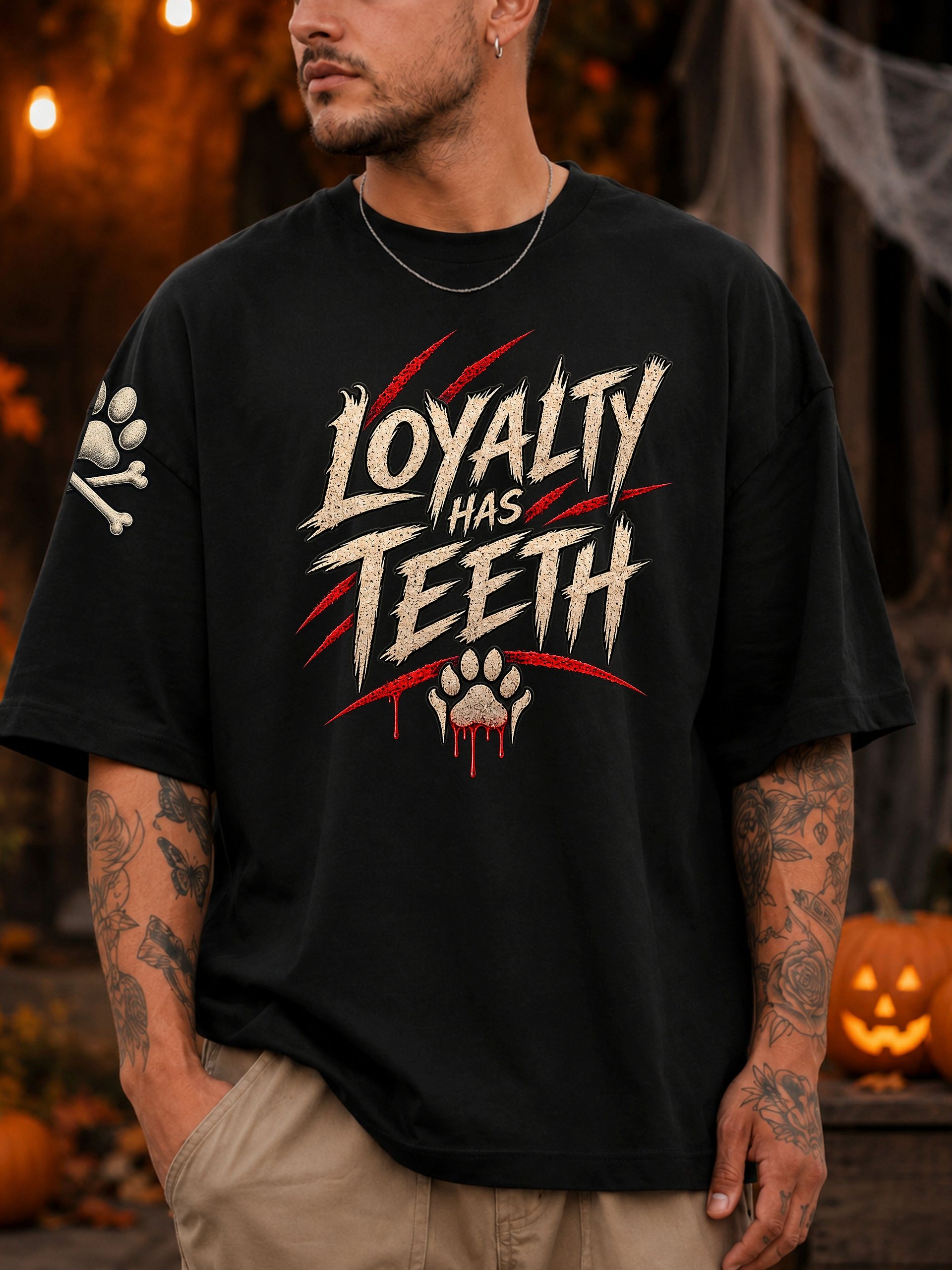 Loyalty Has Teeth Dog Lover Graphic Tee product image (1)