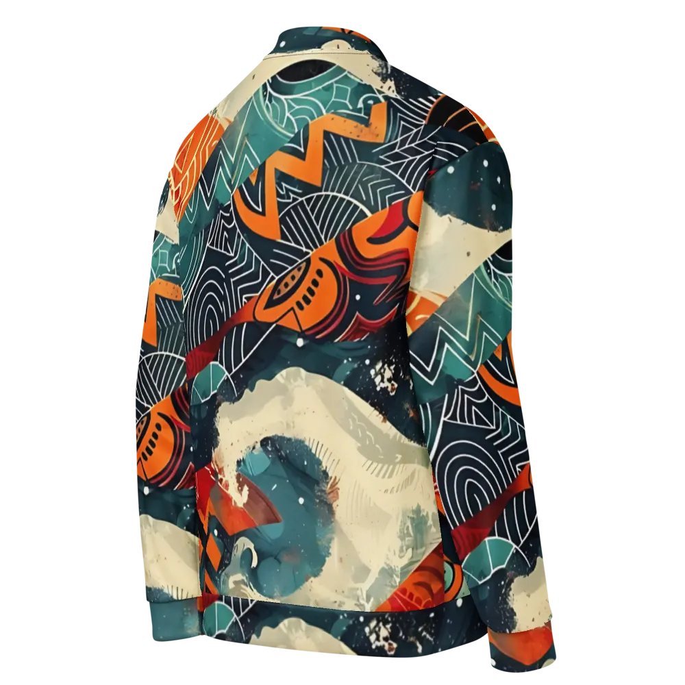 Vibrant Swirls All-Over Bomber Jacket product image (8)