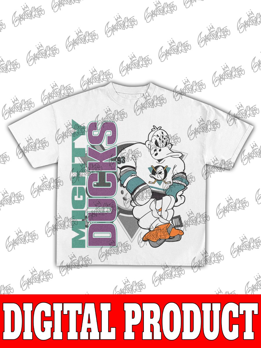 Mighty Ducks Vintage 90s Hockey Bootleg Graphic Design product image (2)