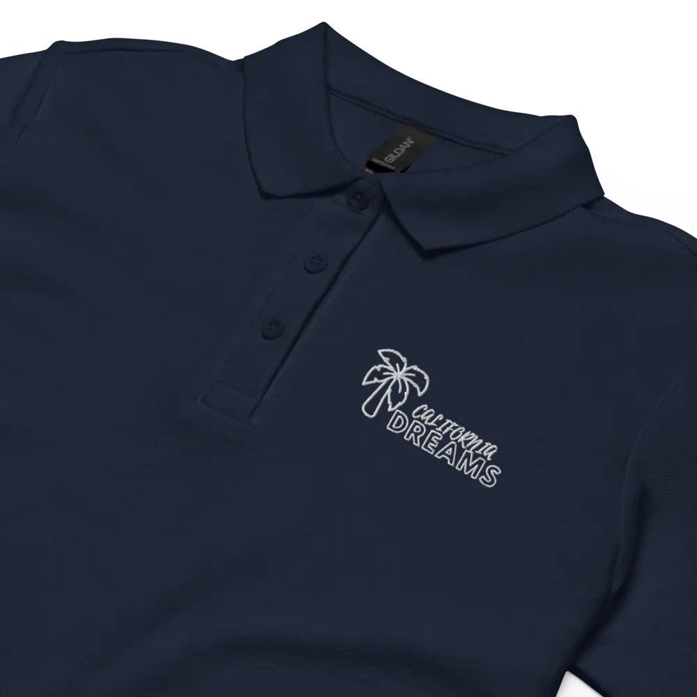 California Dreams Palm Tree Women Polo T-Shirt - Navy product image (4)