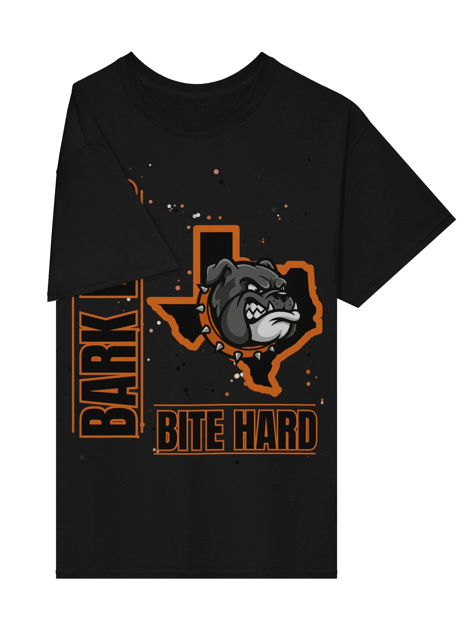 Bark Loud Spirit Tee - Orange on Black [READ DESCRIPTION FOR CUSTOMIZATION] product image (31)