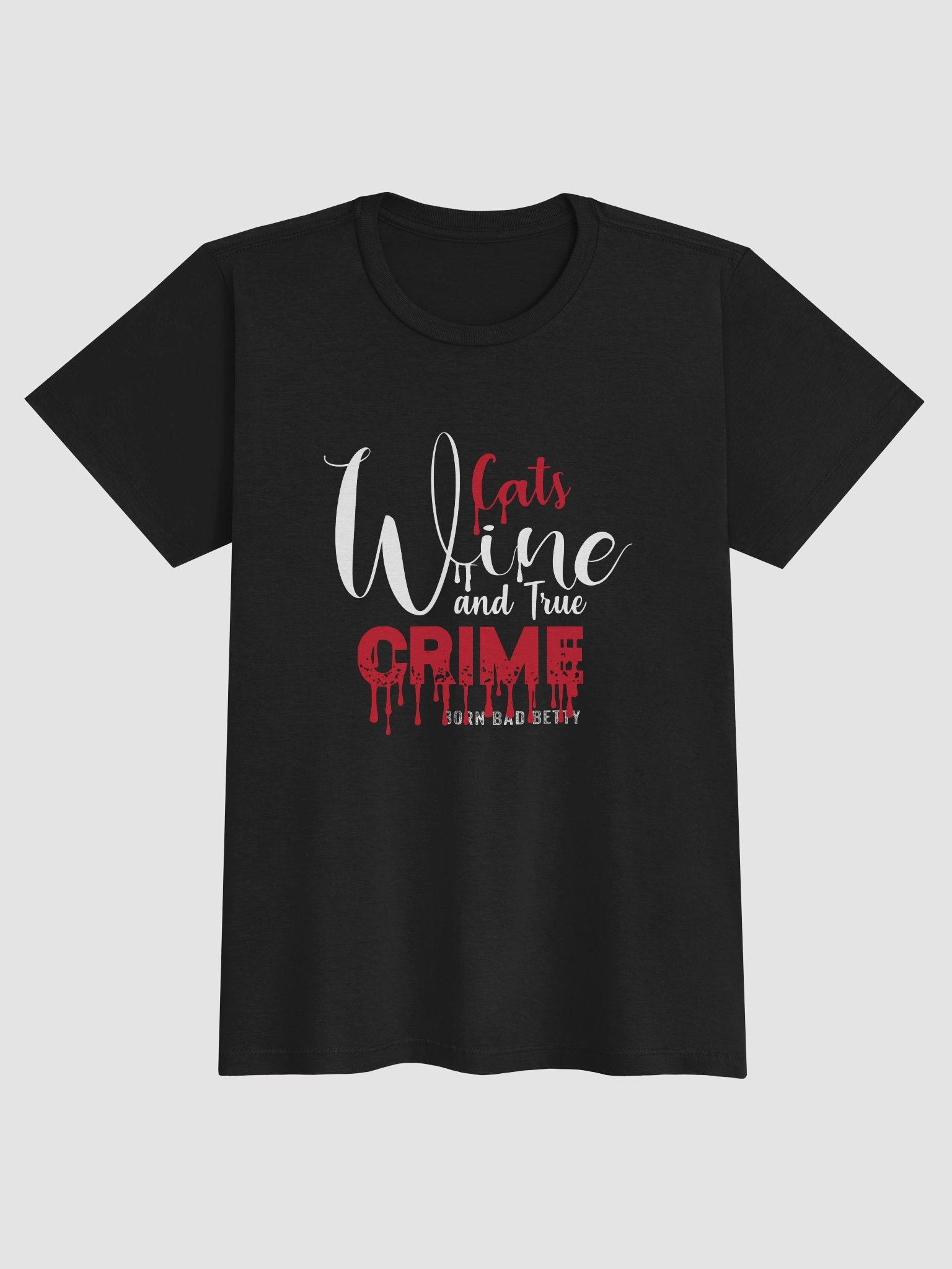 Cats, Wine and True Crime Women's T-shirt product image (3)
