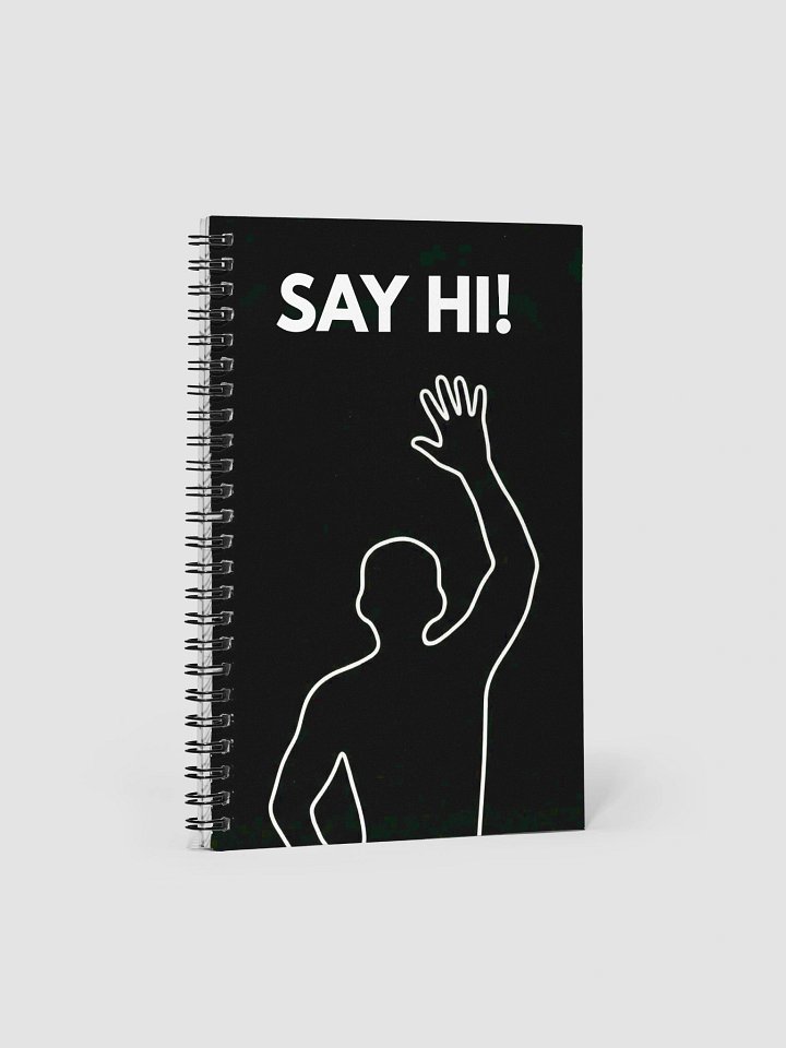 VIRAL Silhouette "Say Hi!" Notebook | Iconic Immersive Dance Workout Spiral Journal & Doodle Pad product image (1)