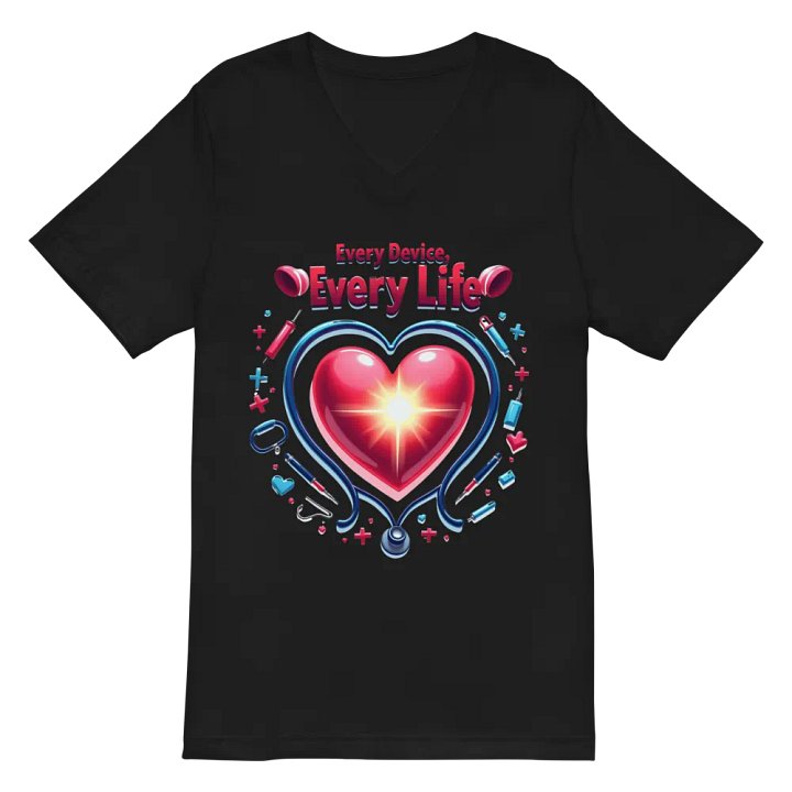 EVERY DEVICE EVERY LIFE V-Neck Tee product image (3)