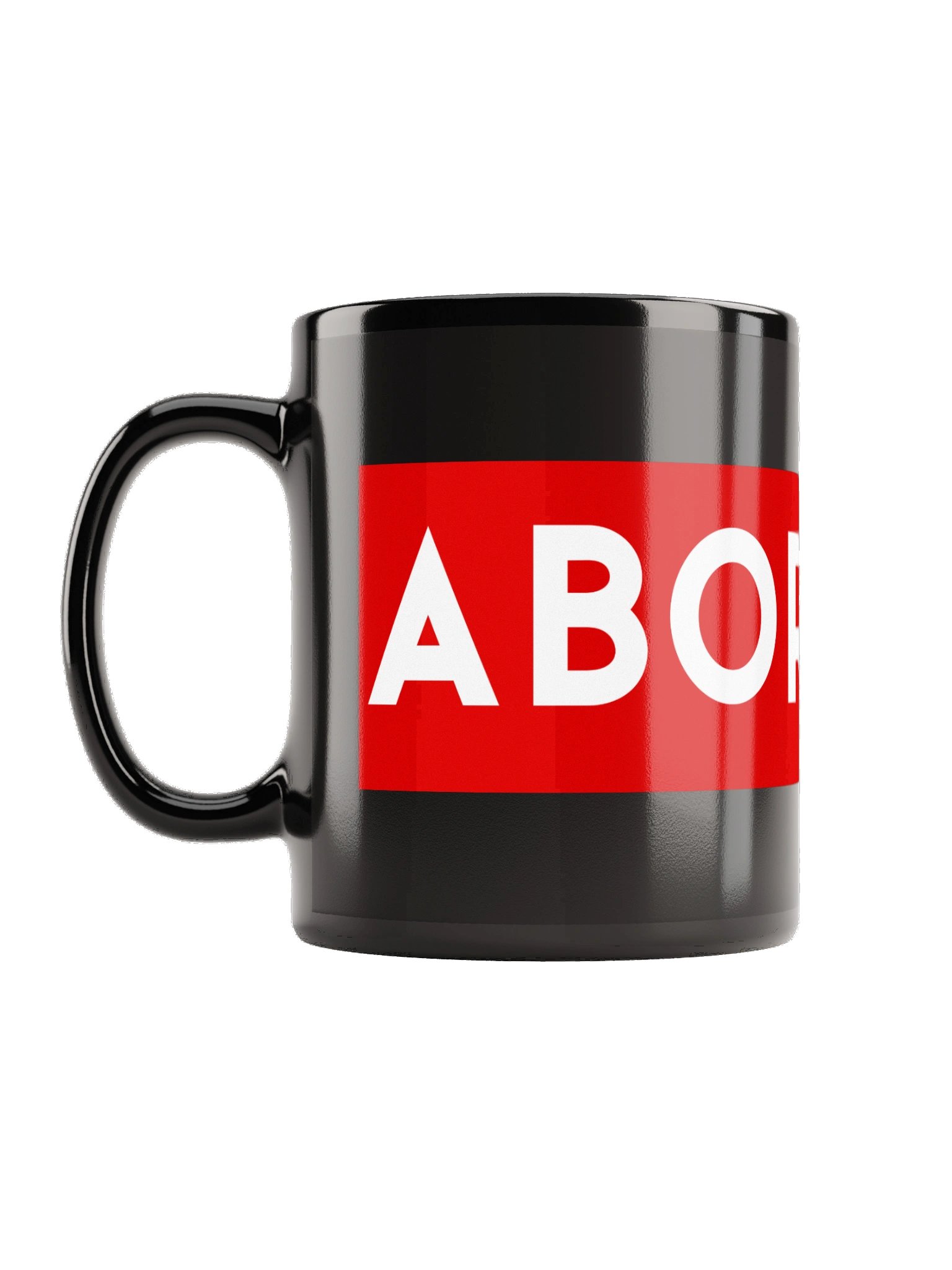 Aborigine Classic Logo Ceramic Coffee Mug – Black Premium Drinkware product image (2)