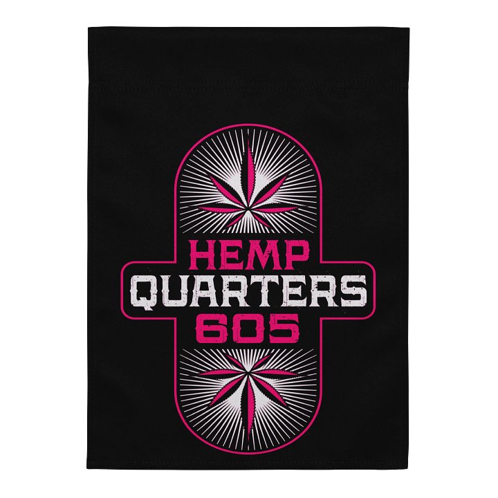 Hemp Quarters Pink Garden Flag product image (2)