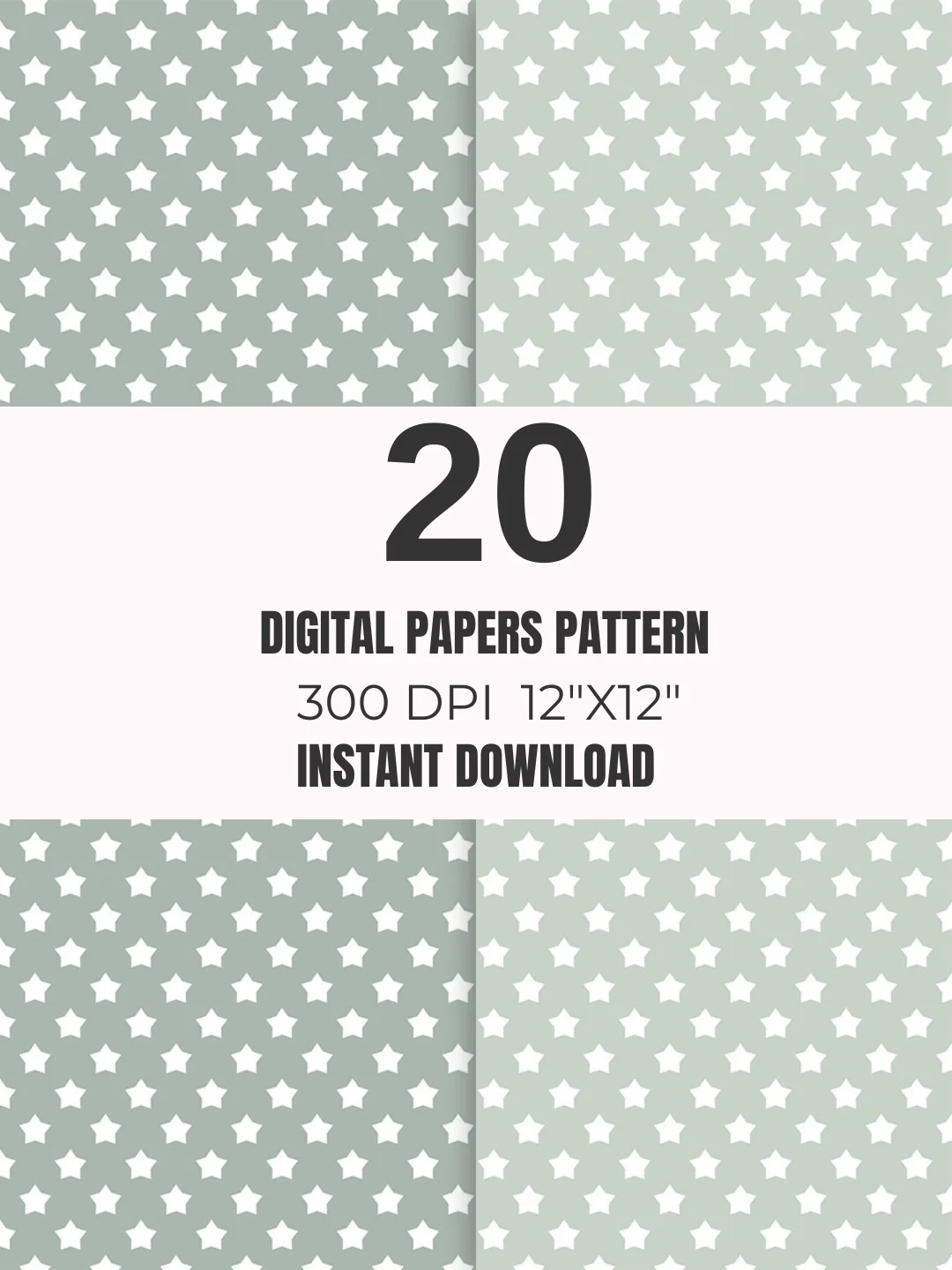 Pastel Pink & Sage Seamless Paper Pack 20 product image (3)