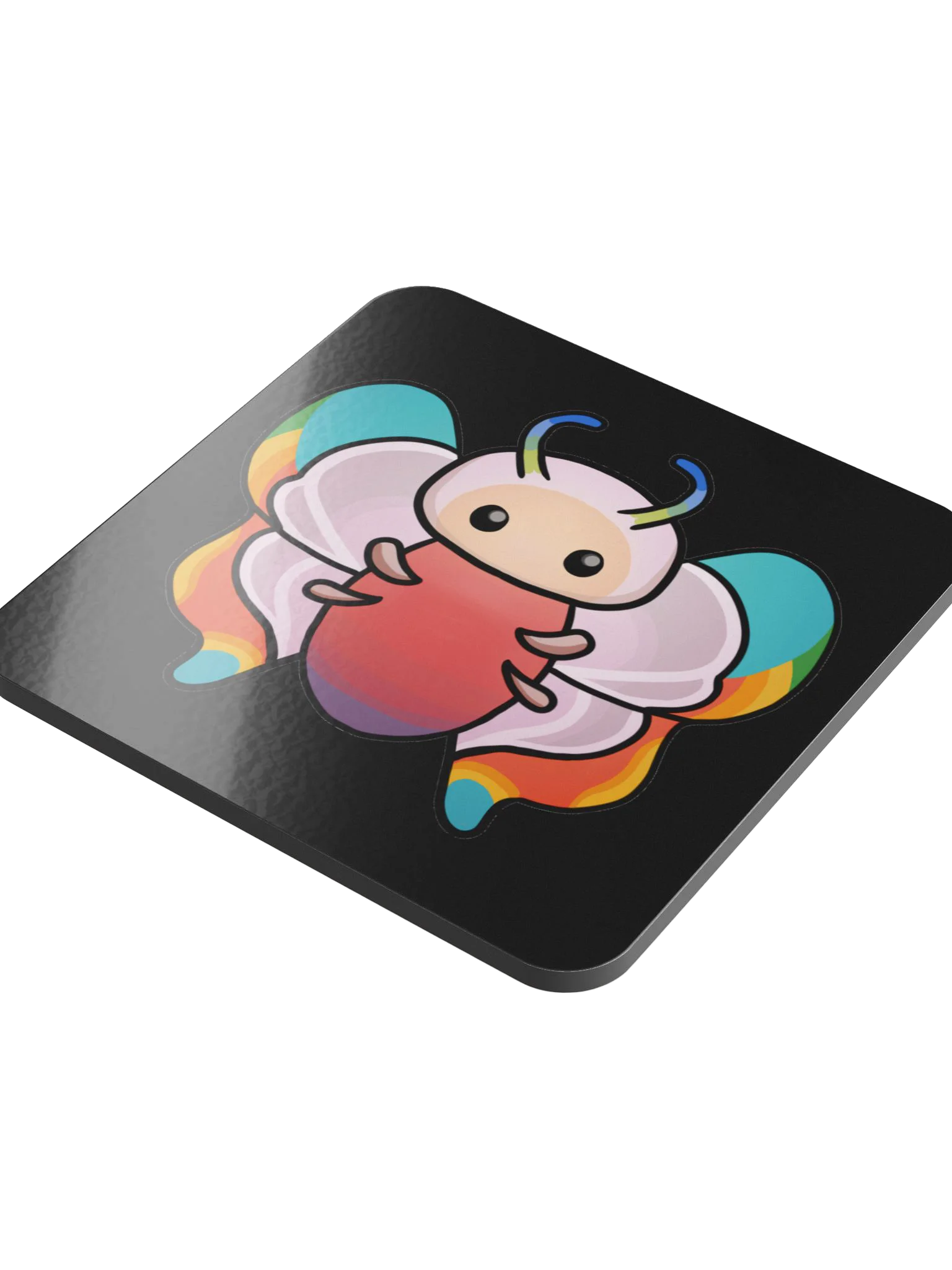 Palia Rainbow Butterfly - Glossed Cork Coaster product image (3)