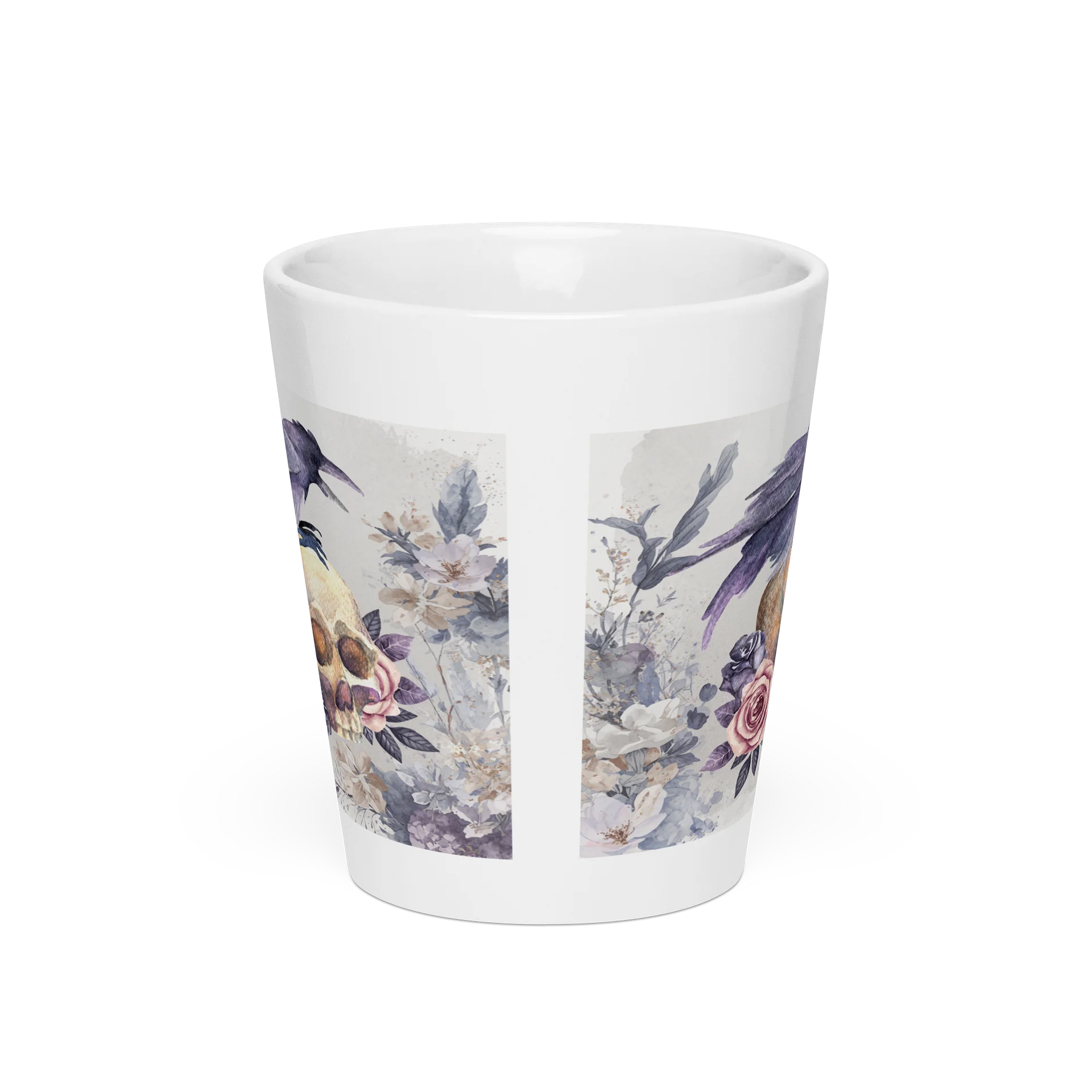 Best Friends: Gothic Raven and Skull Latte Mug product image (3)