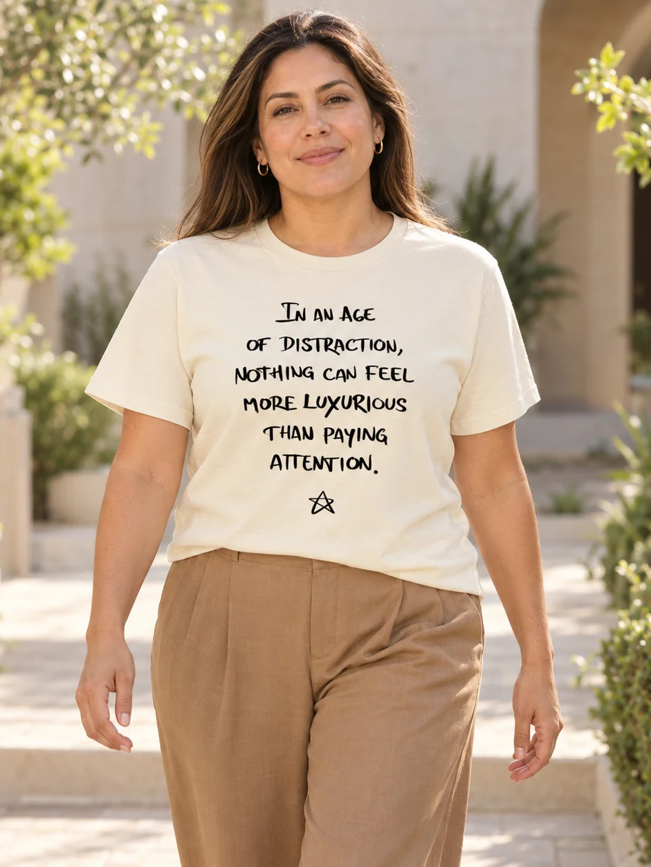 Mindfulness Shirt Intentional Living Tee Be Present Gift Meaningful Statement T Shirt Conscious Living Apparel product image (8)