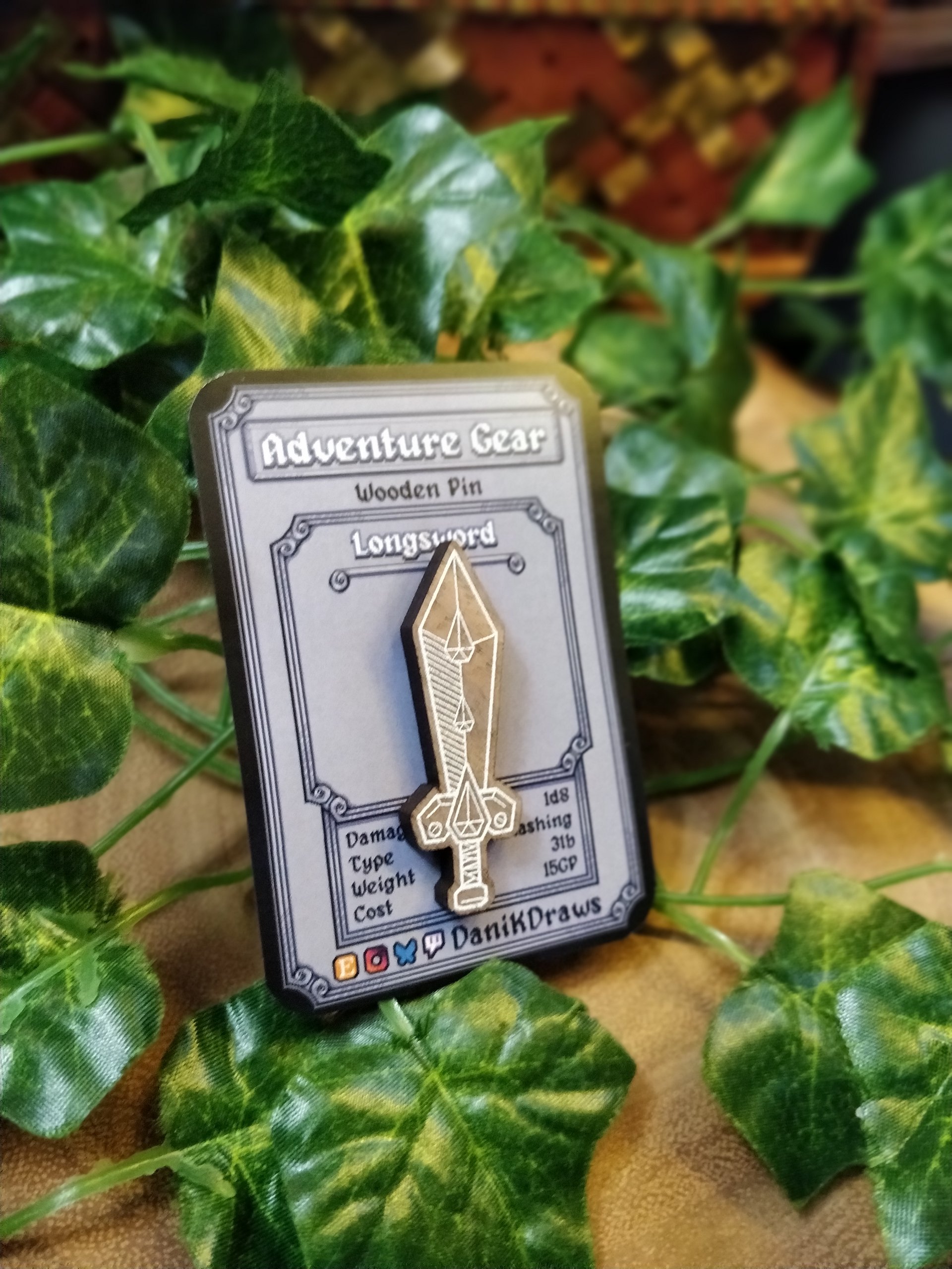 Fantasy Weapons Wooden Pins product image (2)