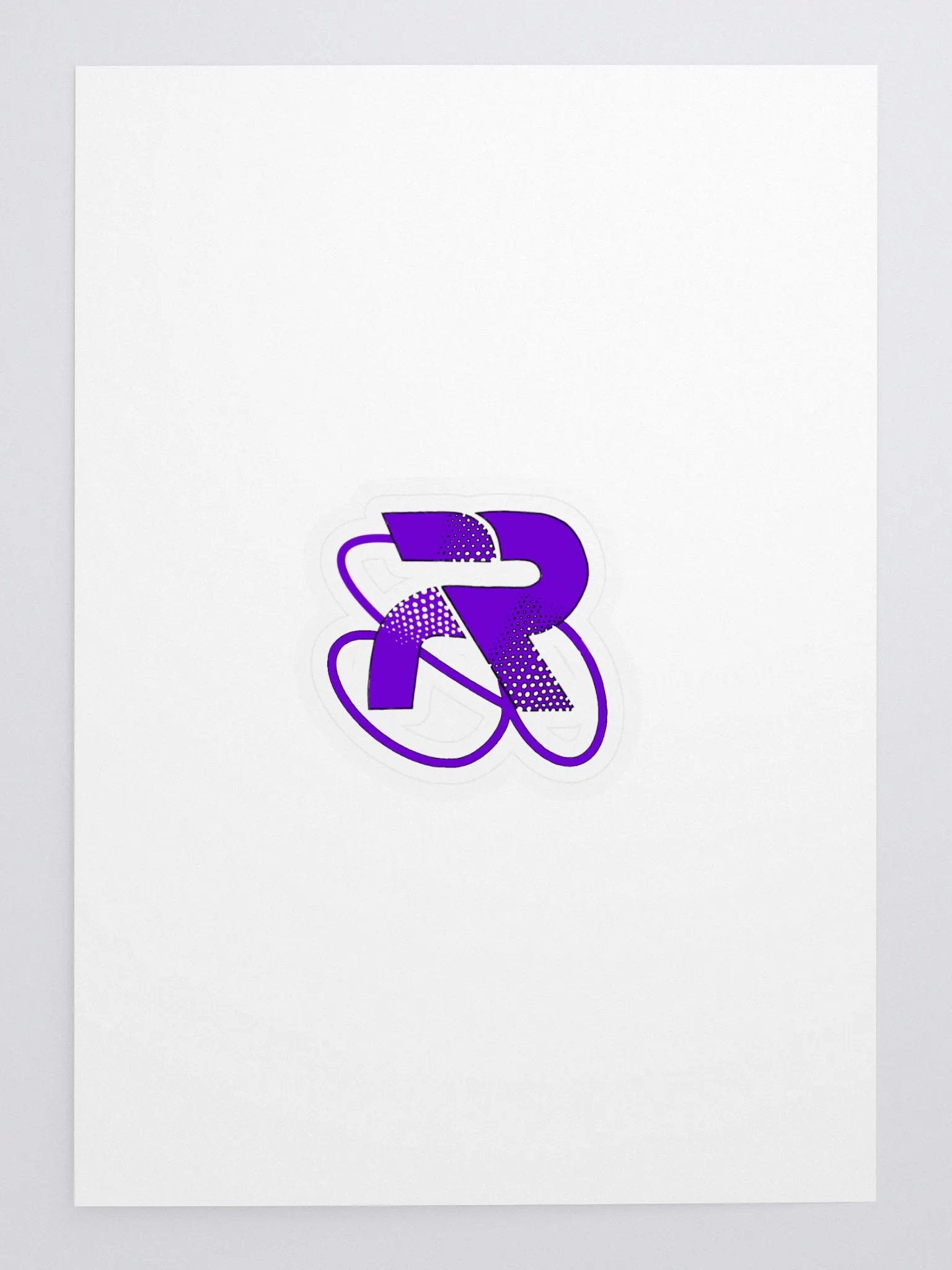 Rapper R logo Sticker product image (1)