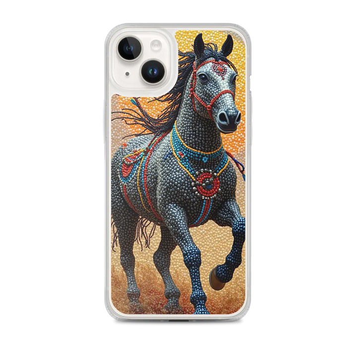 Faux Beaded Horse Mosaic iPhone® Case product image (1)