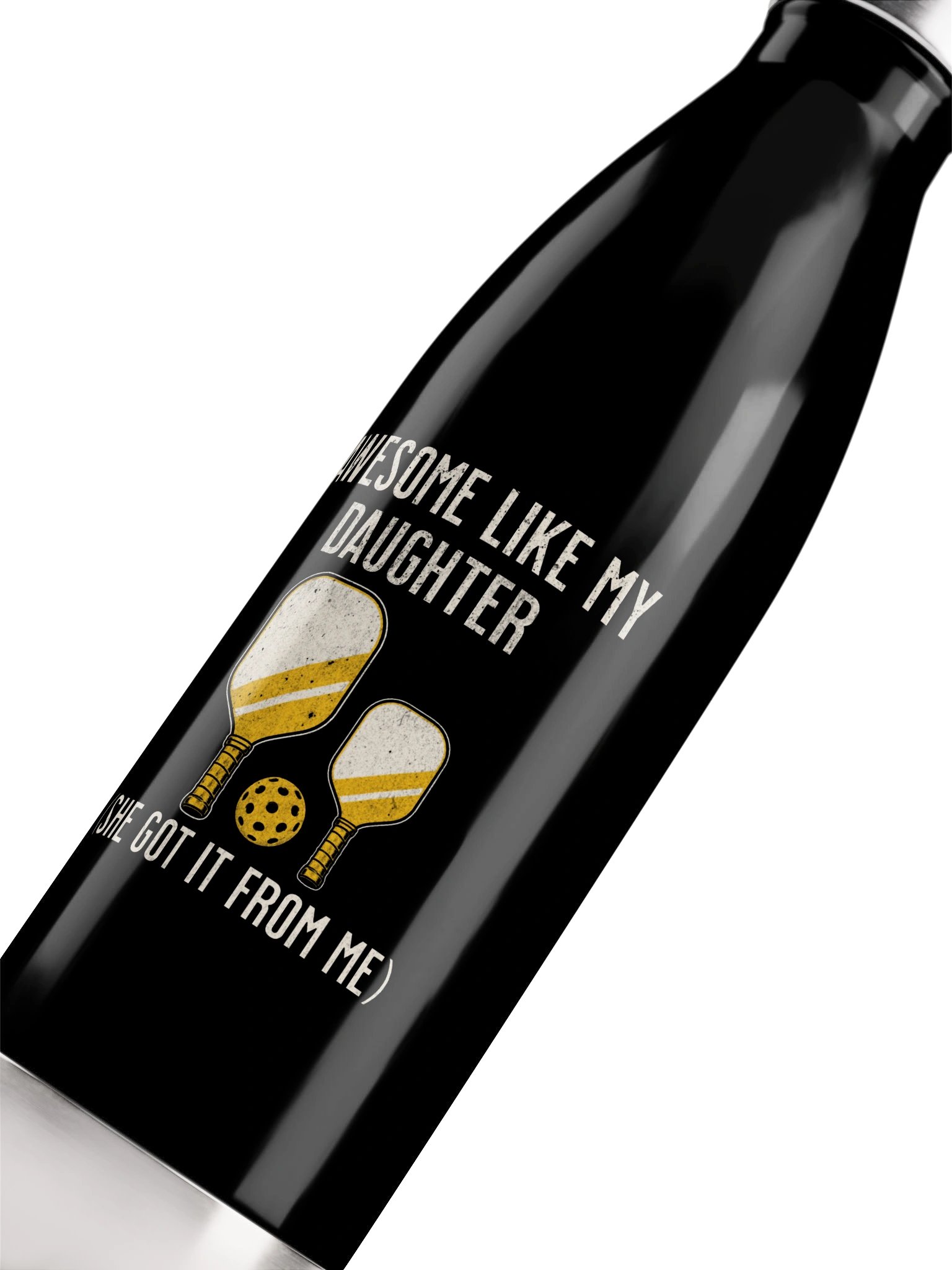Awesome Like My Daughter Pickleball Water Bottle product image (5)