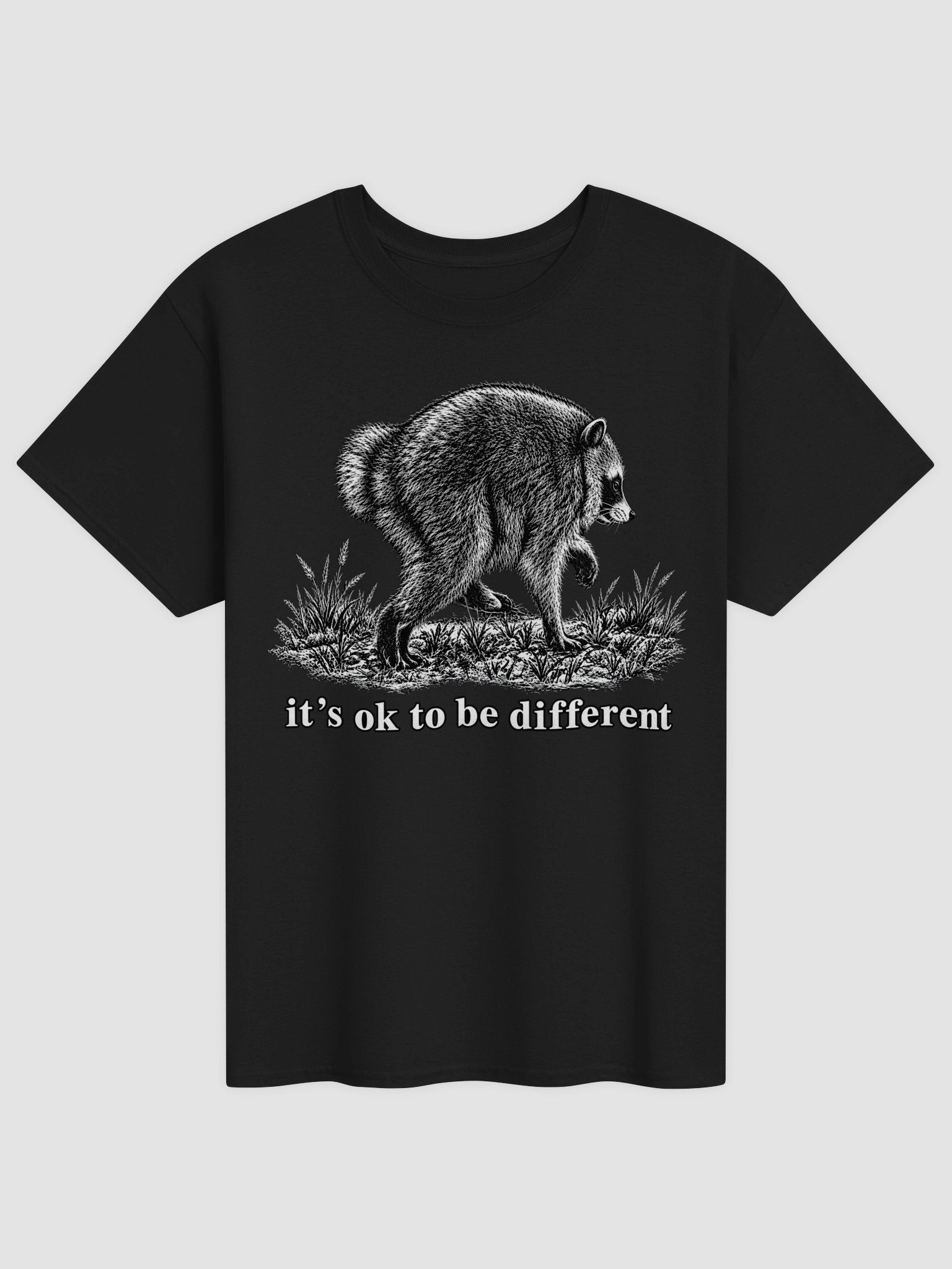 Jimothy Raccoon It's Ok To Be Different Shirt product image (1)