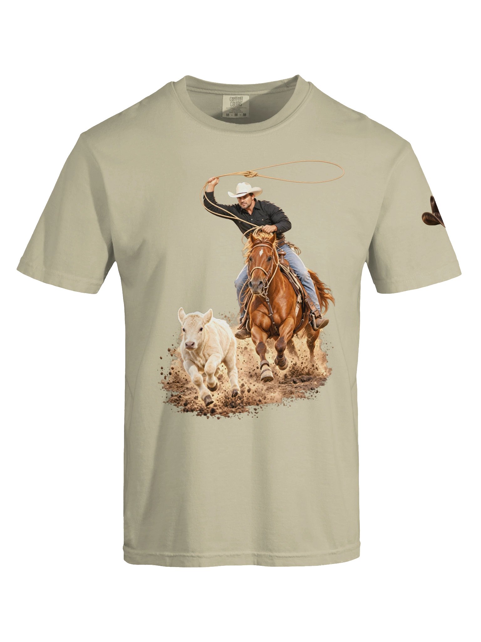 Tie-Down Roping Full Run Western T-Shirt | BROKEN RODEO™ product image (155)