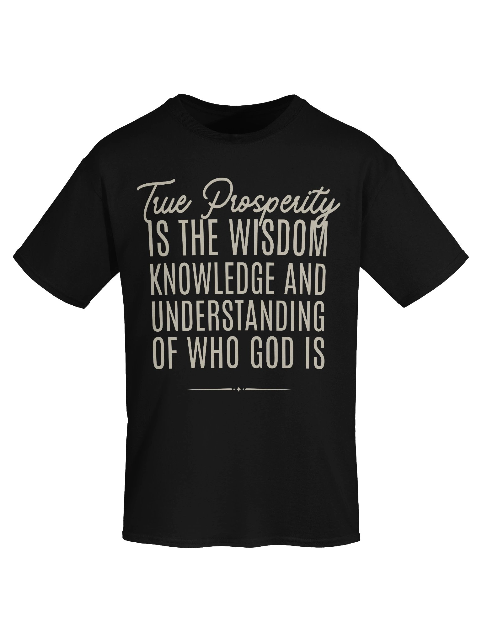 True Prosperity Is The Wisdom Knowledge And Understanding of Who God Is - T-Shirt product image (46)