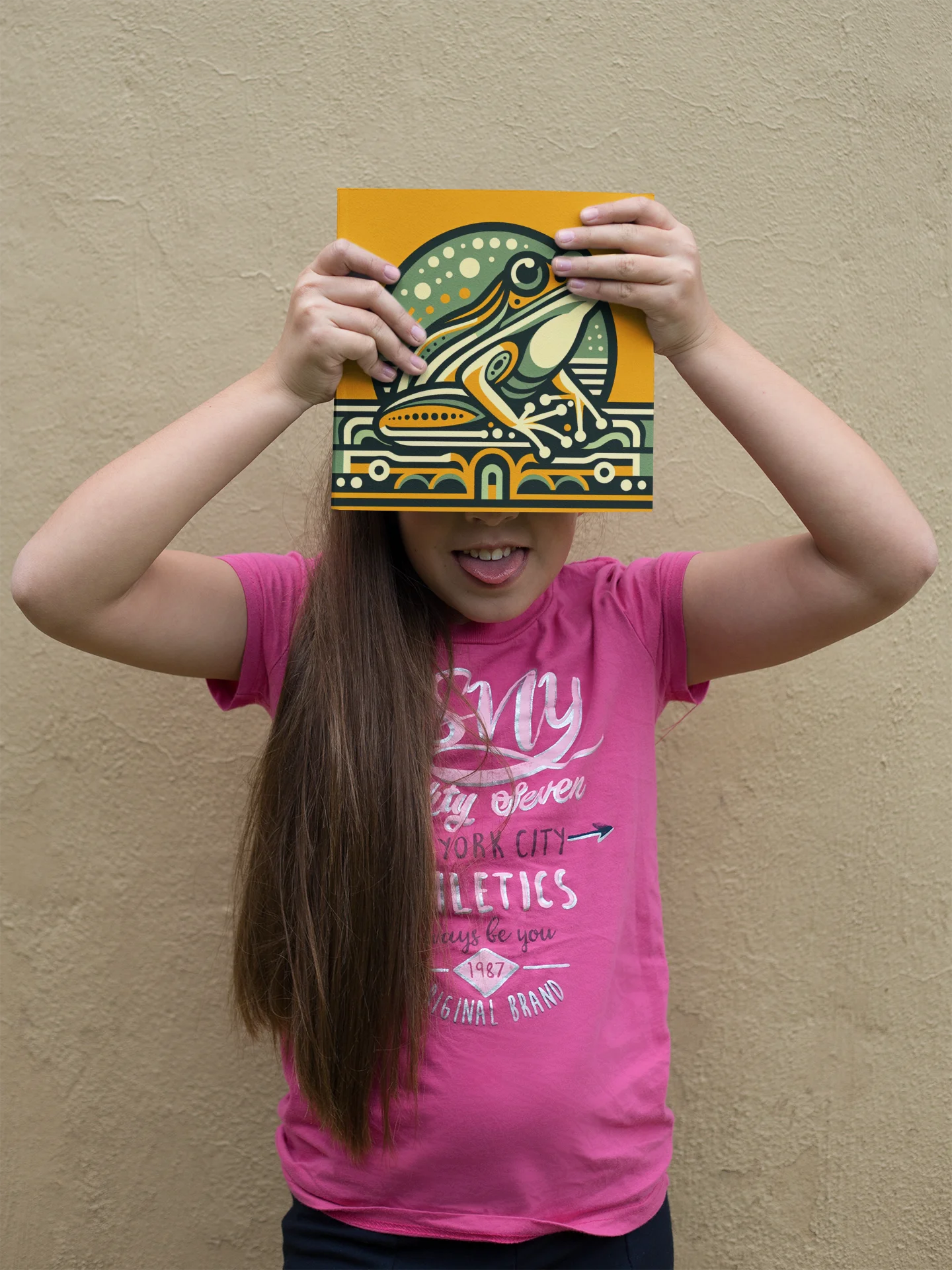 Art Deco Frog Poster in Five Sizes product image (3)