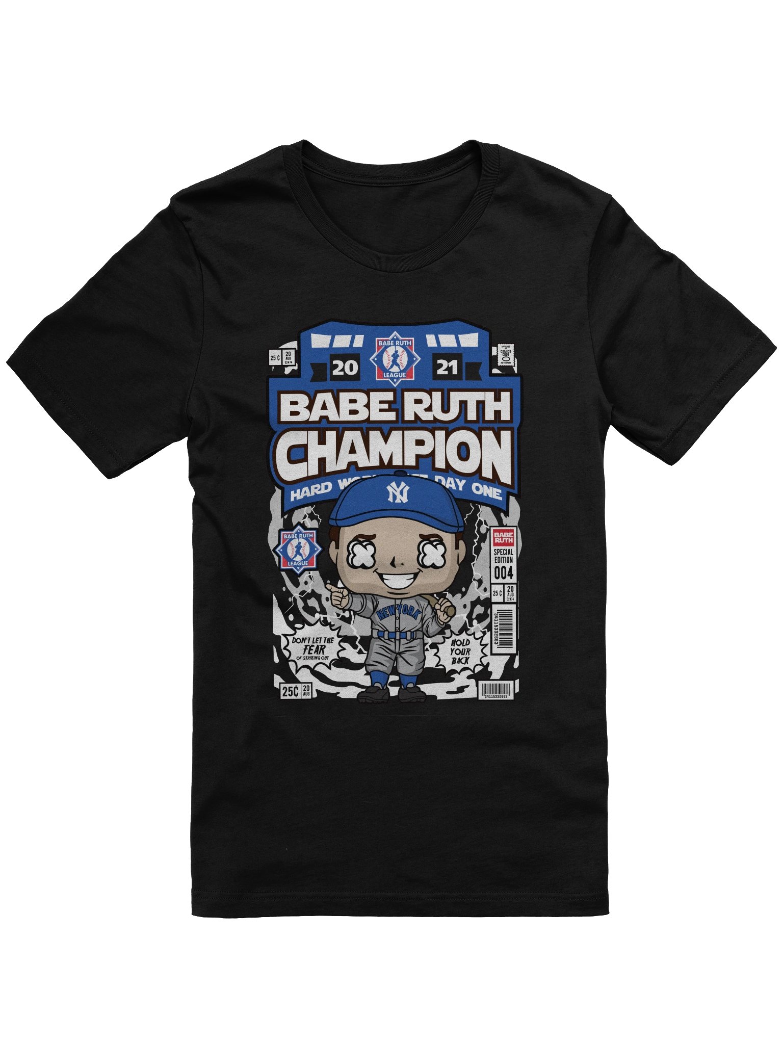Champion Comic Babe Ruth T-Shirt product image (1)