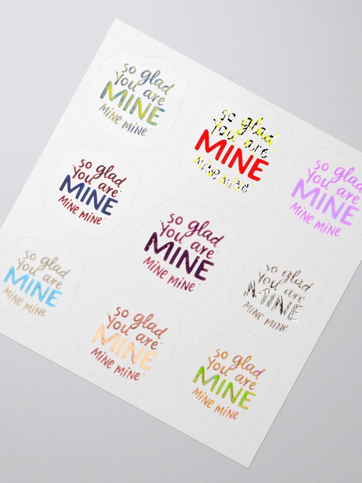 So Glad You Are Mine Stickers product image (5)