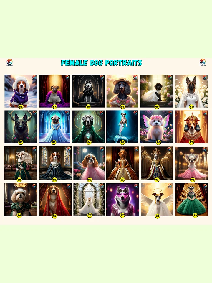 Custom Pet Portrait in Winter Coat – Dog or Cat Royal Digital Art from Photo product image (2)