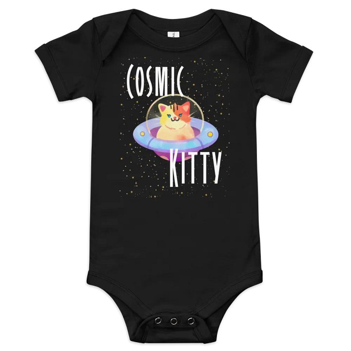 Cosmic Kitty Baby Bodysuit product image (1)