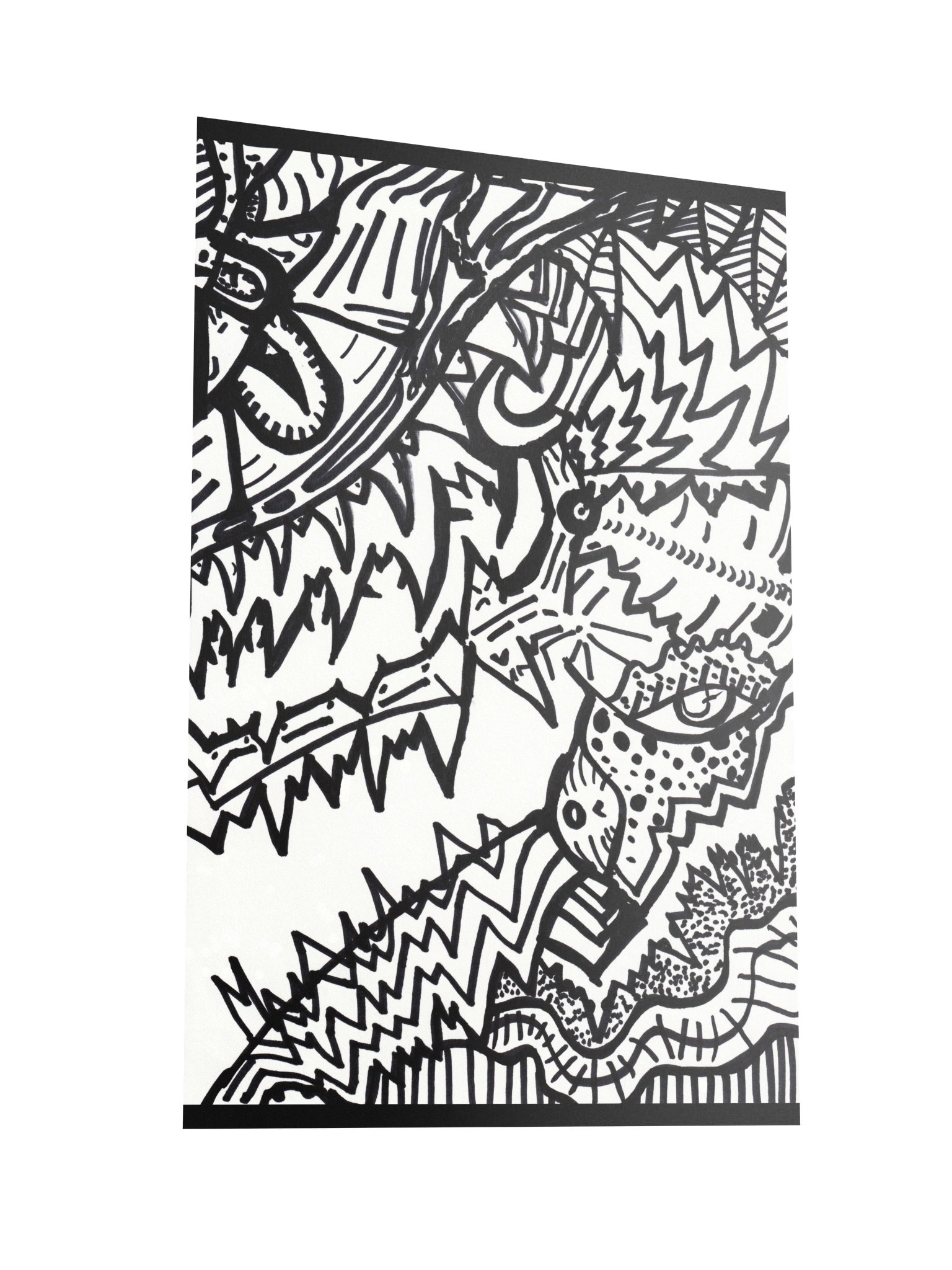 #22 Serpent - B&W Poster product image (2)