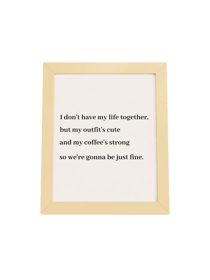 We're Fine wall art product image (5)