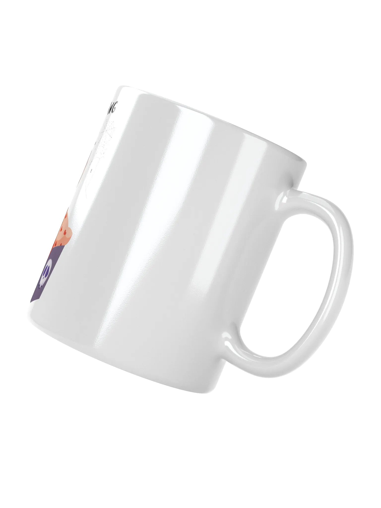 Yawning Vampire White Glossy Mug product image (3)