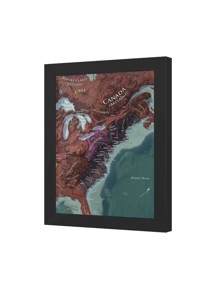The American Revolution - 1776 - Framed Map product image (1)