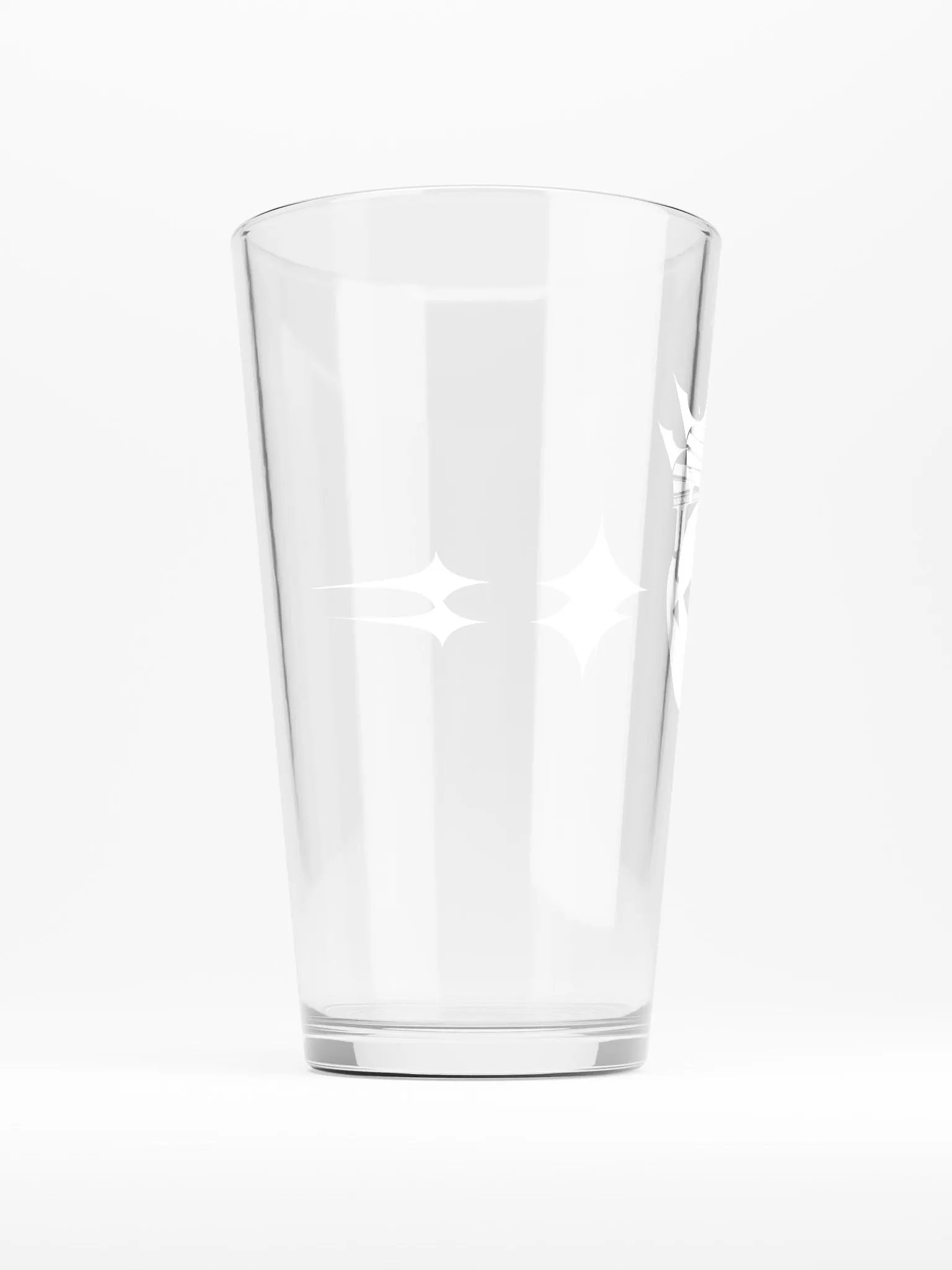 Crowned Apple (White) ✦ Shaker Pint Glass product image (2)