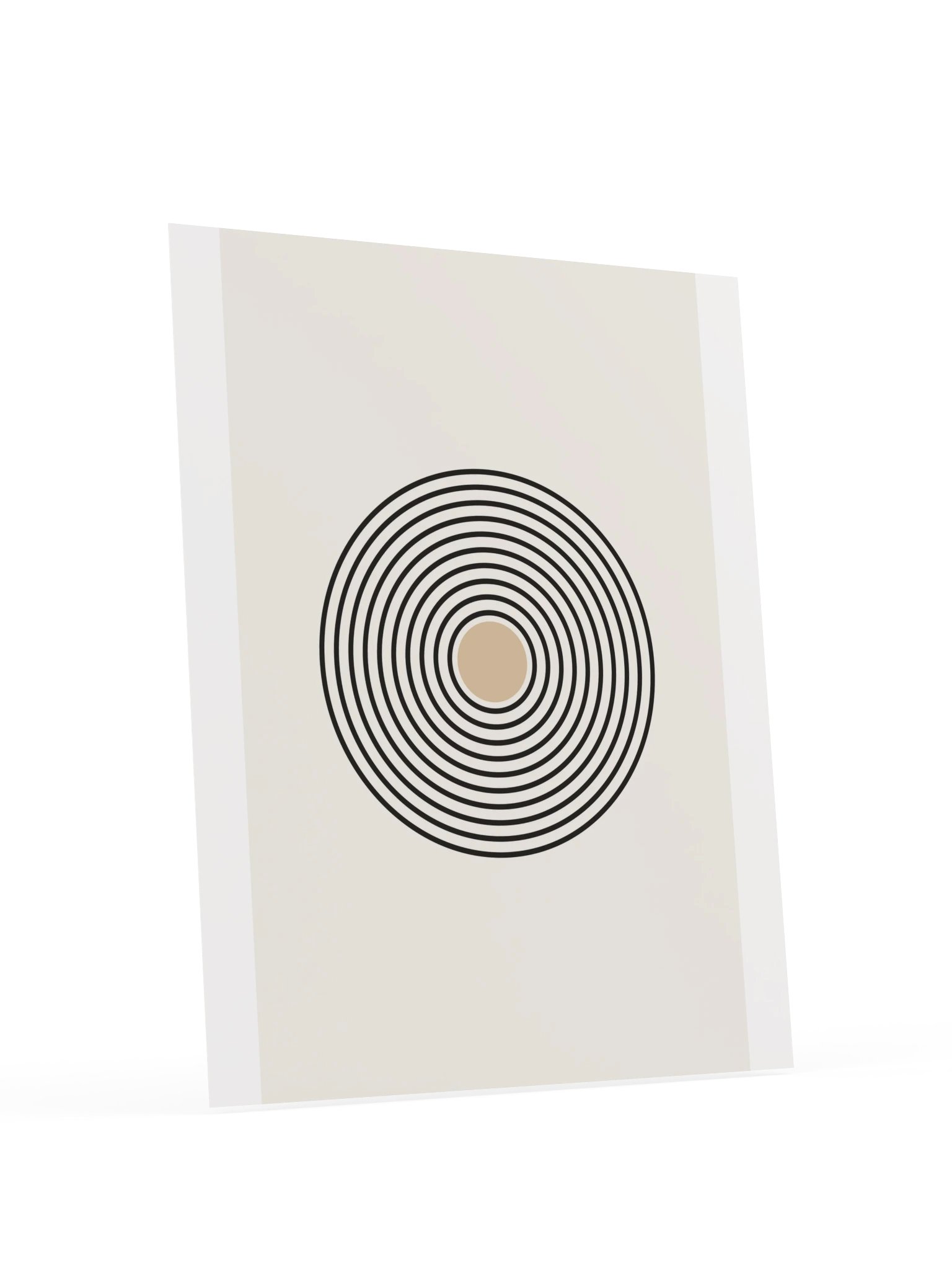 Black Circle Line Art Print | Minimalist Bathroom Wall Art product image (6)