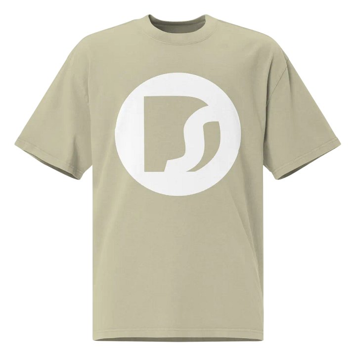 DS OG Logo Oversized Tee White/Faded Eucalyptus product image (1)
