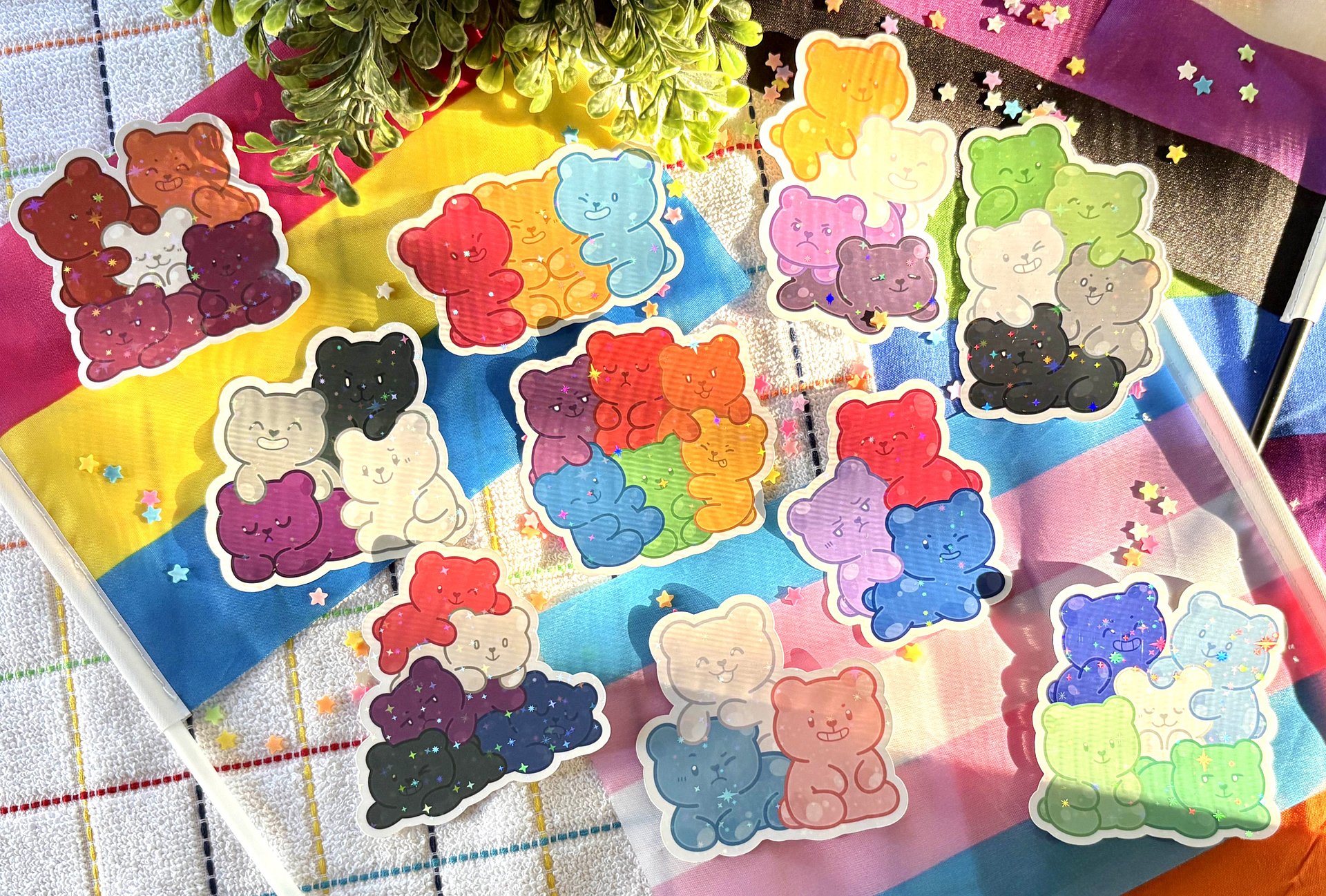 Pride Gummy Bear Stickers product image (2)