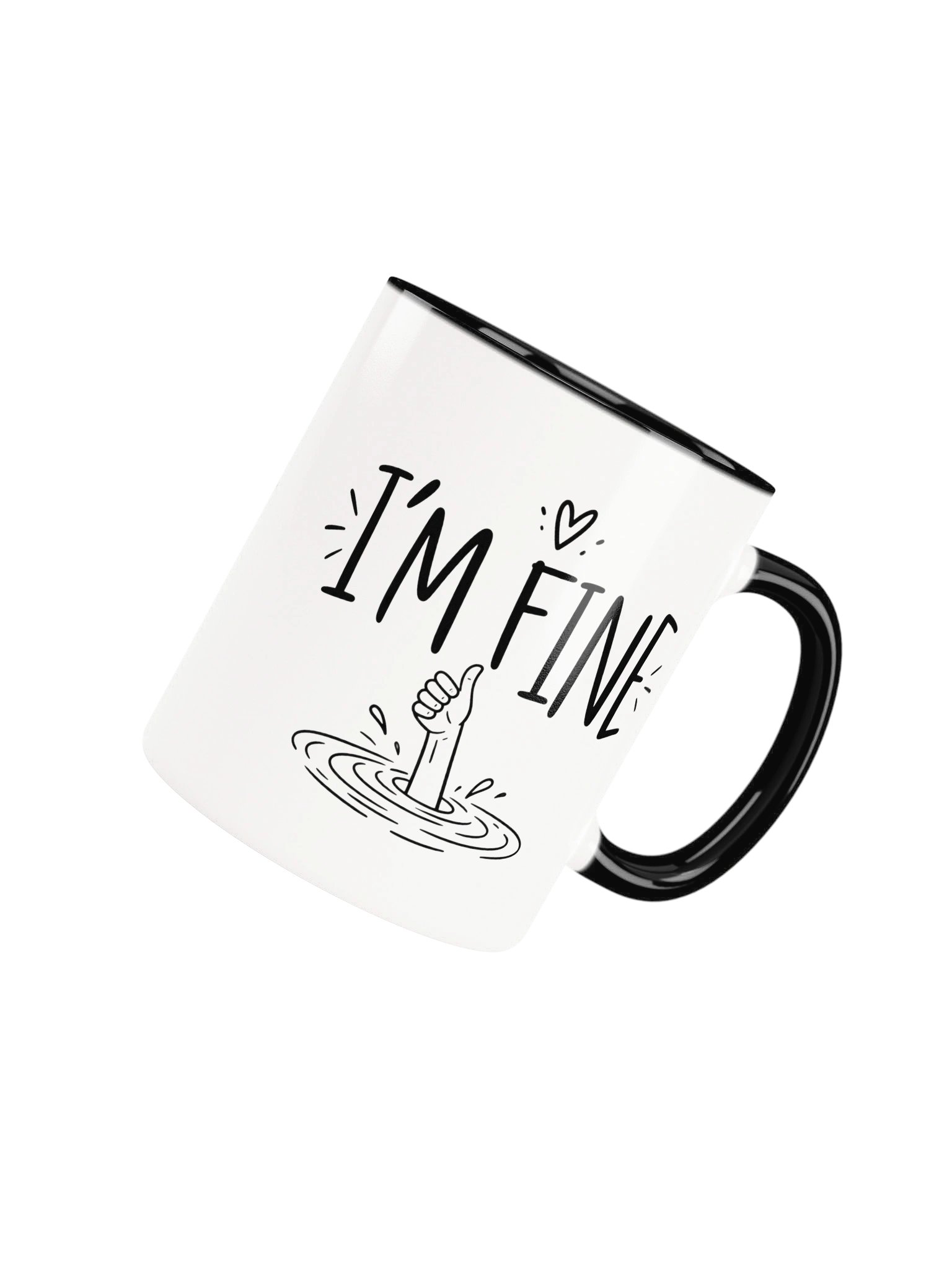 I'm Fine Thumbs-Up Ceramic Mug product image (5)