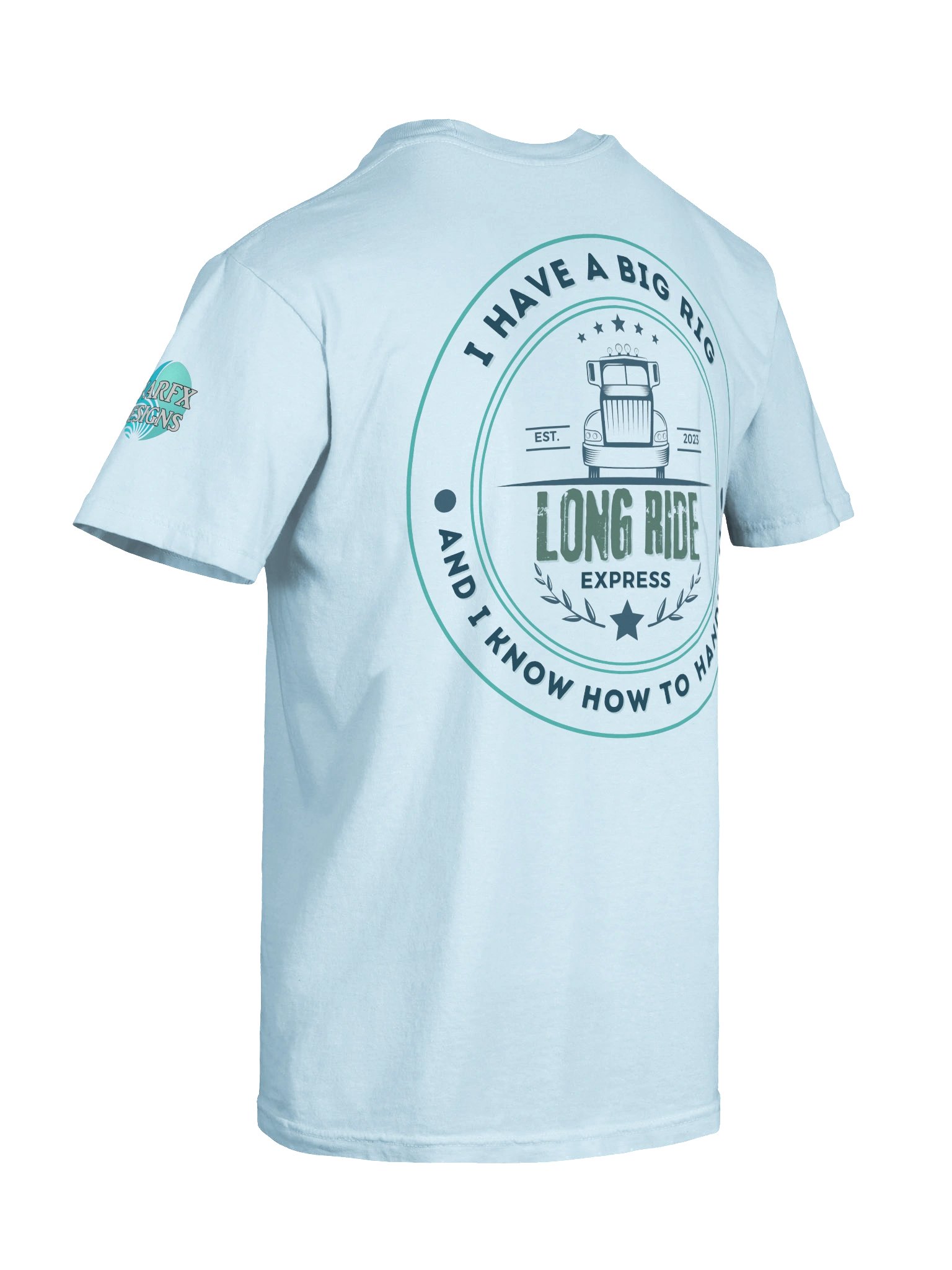 I have a big rig and I know how to handle it - Funny Trucker T-shirt product image (5)