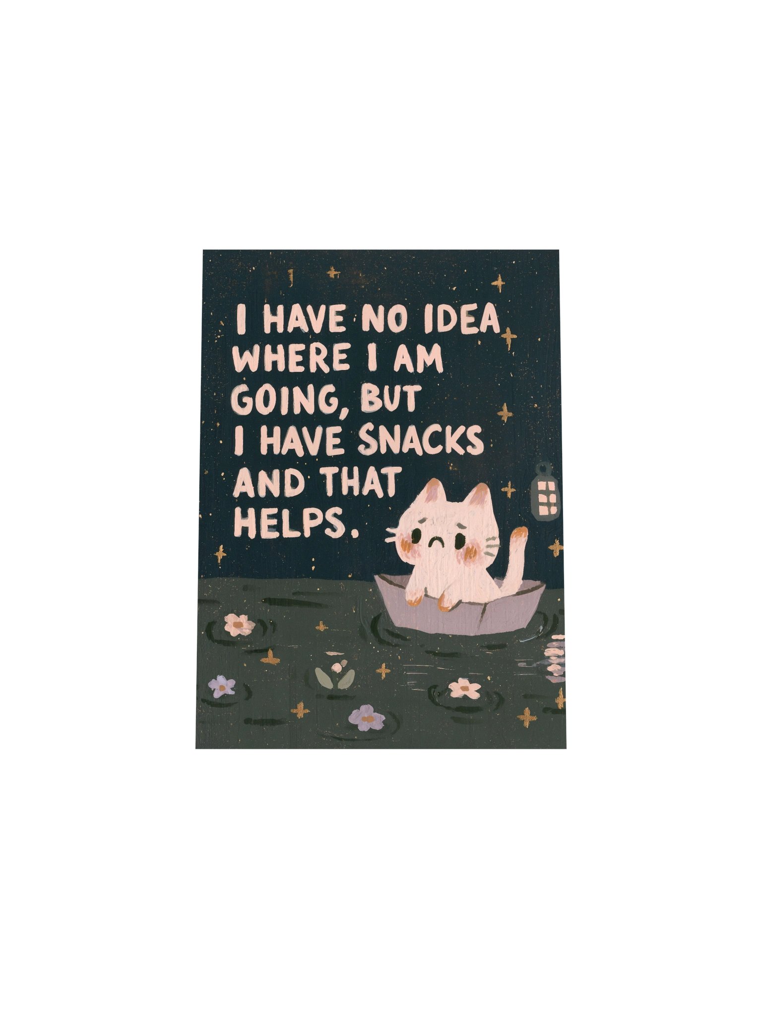 Snacks and Direction Cat Poster product image (34)