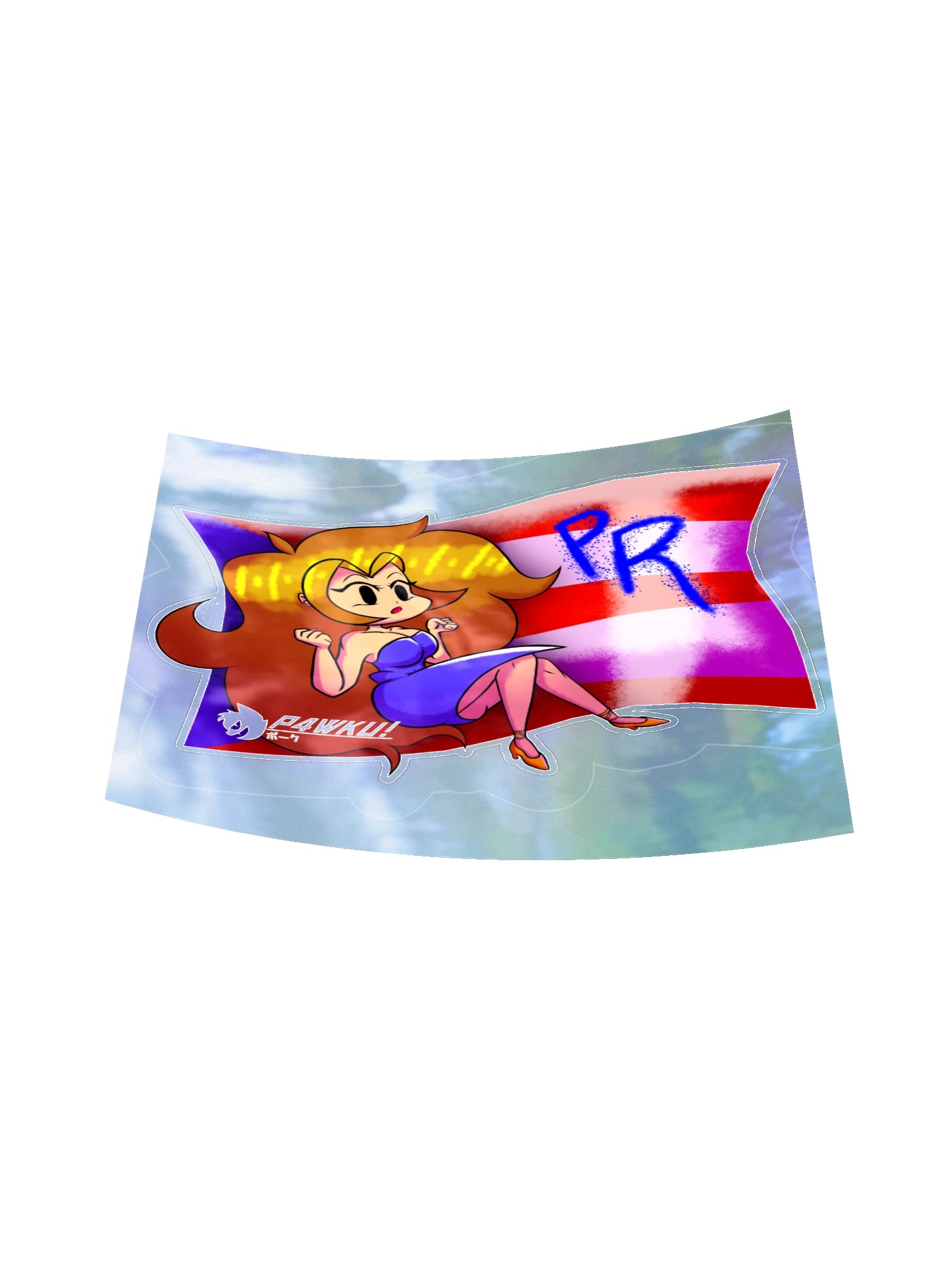 La Girlfriend Boricua - P4WKU!(Holo-sticker) product image (16)
