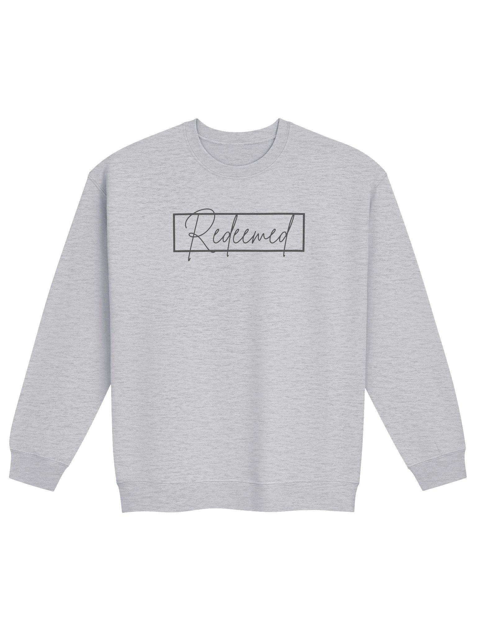 Redeemed Christian Sweatshirt – Faith-Based Graphic Crewneck | God and Grit Apparel product image (2)