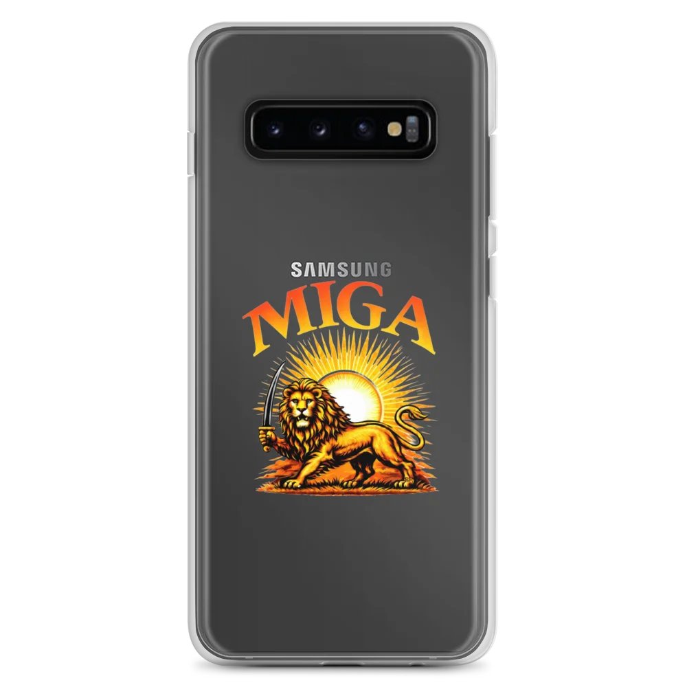 MIGA Gold Samsung Clear Case product image (2)