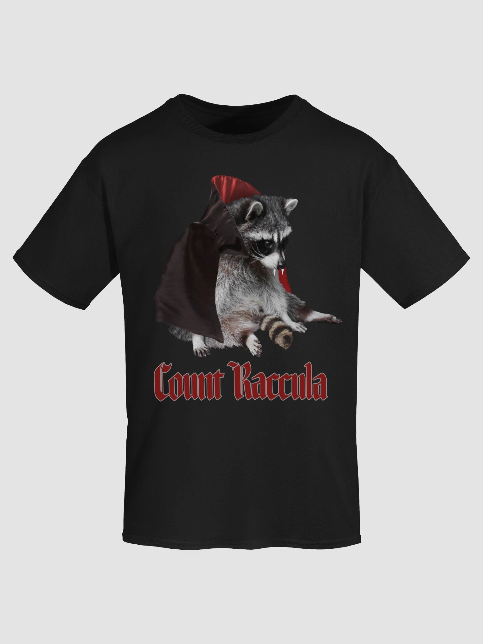 Count Raccula - Halloween vampire raccoon t-shirt product image (49)