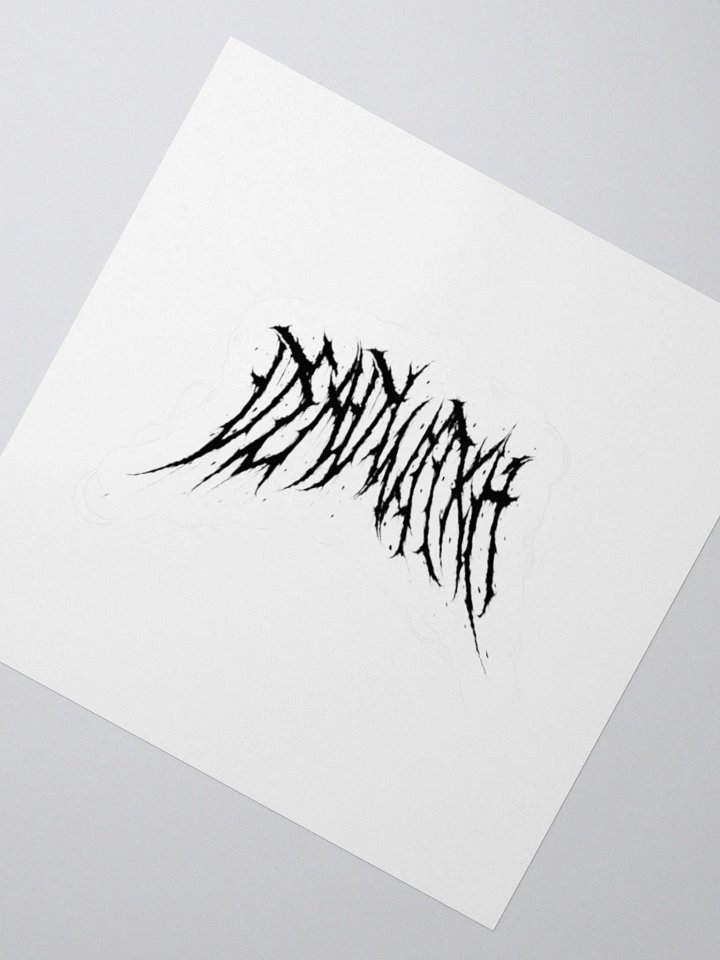Classic Black Logo Kiss-Cut Stickers product image (7)
