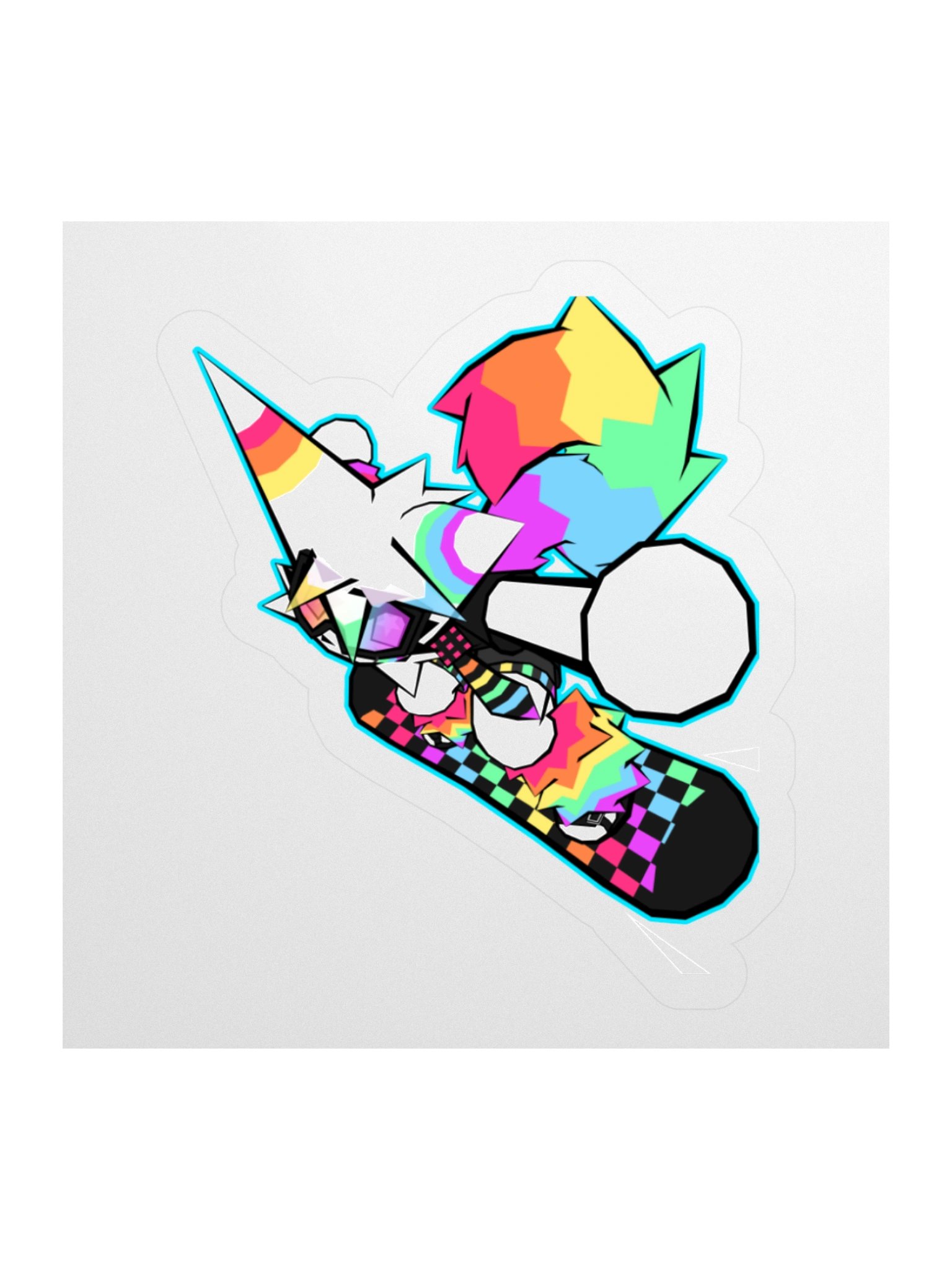 GLITTER SNOWBOARD STICKER product image (2)