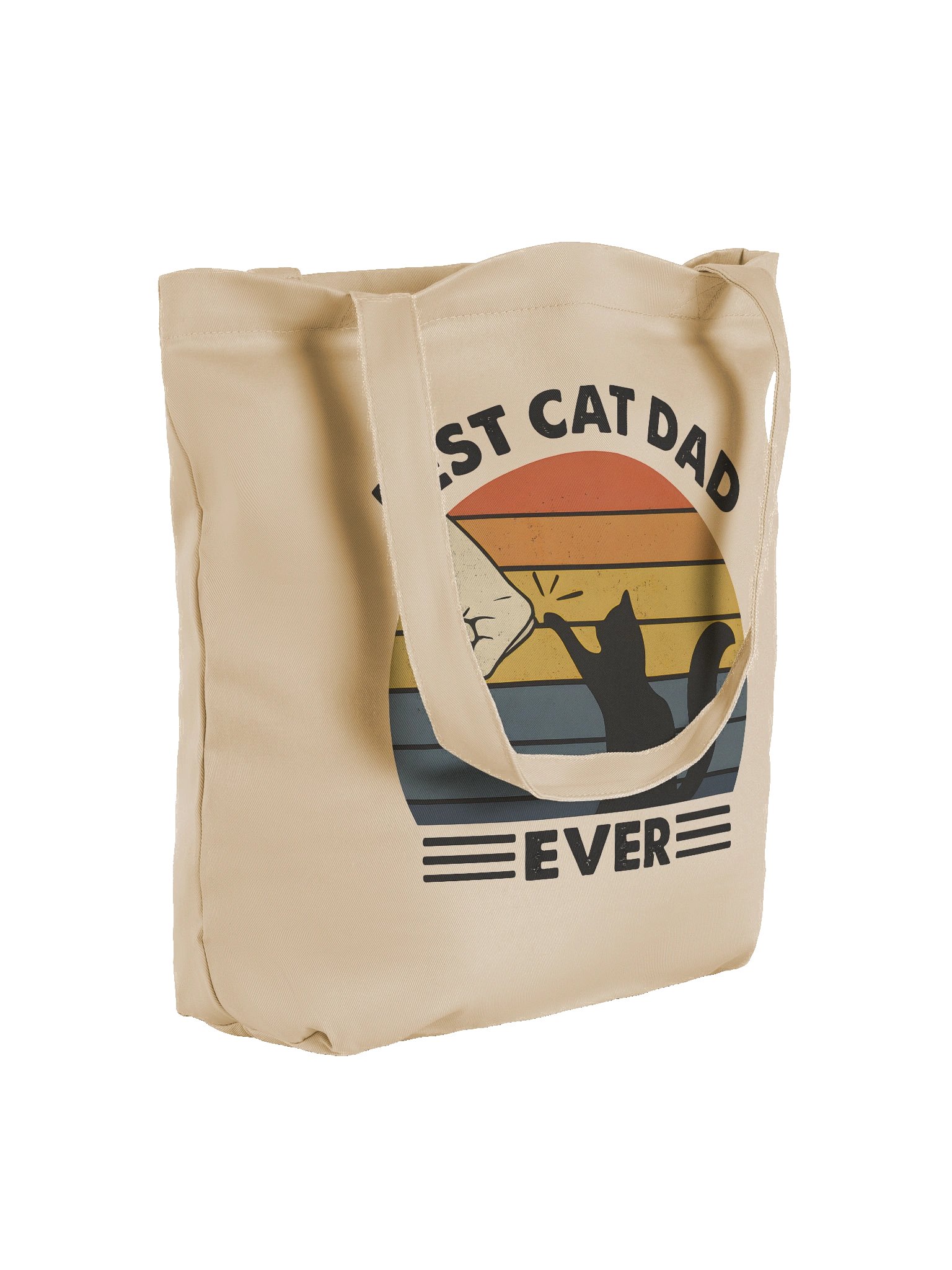 Cat Themed Tote Bag for Cat Dads – Best Cat Dad Ever Gift Idea product image (4)