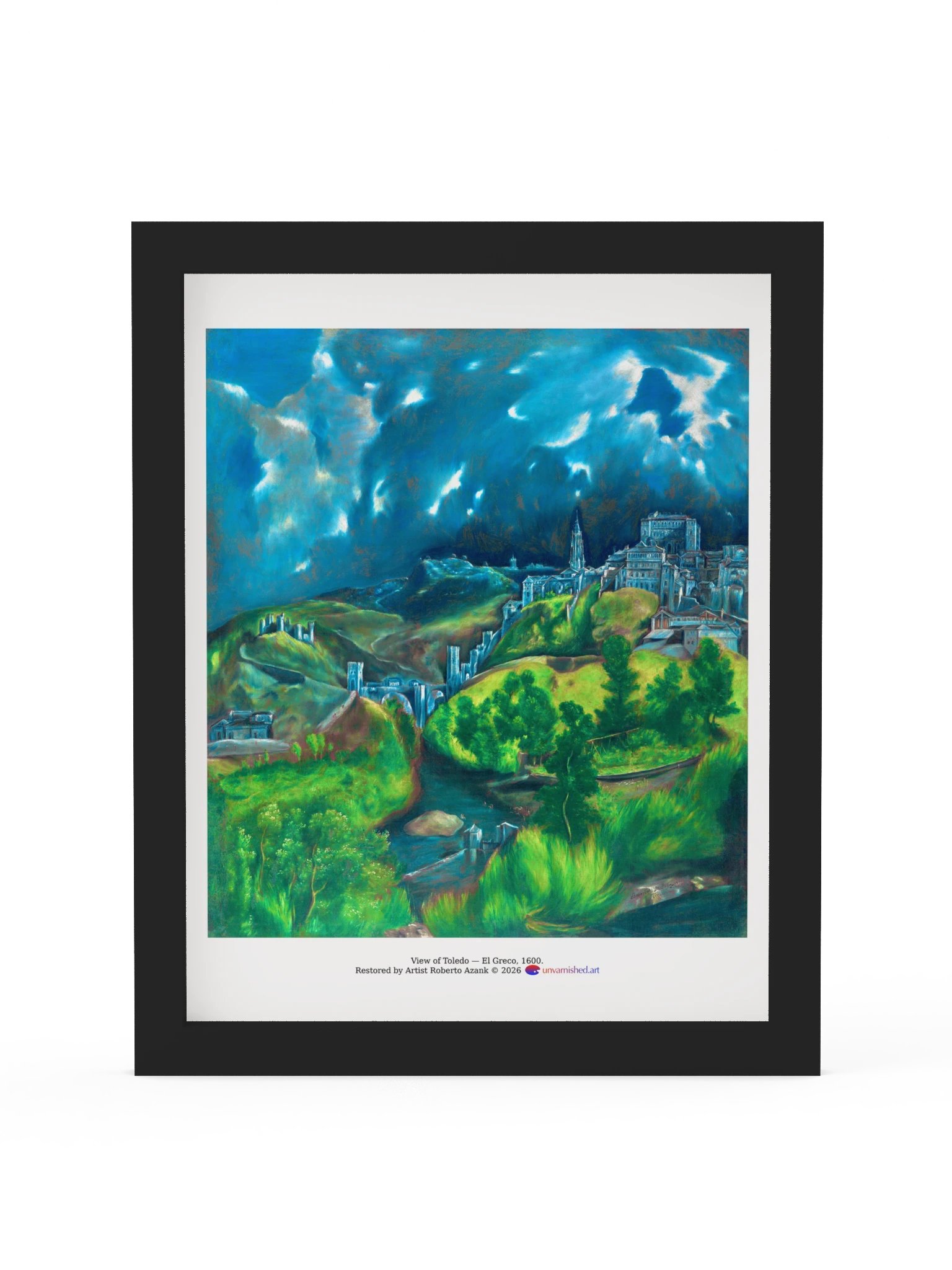View of Toledo — Small Framed Matte Poster product image (1)