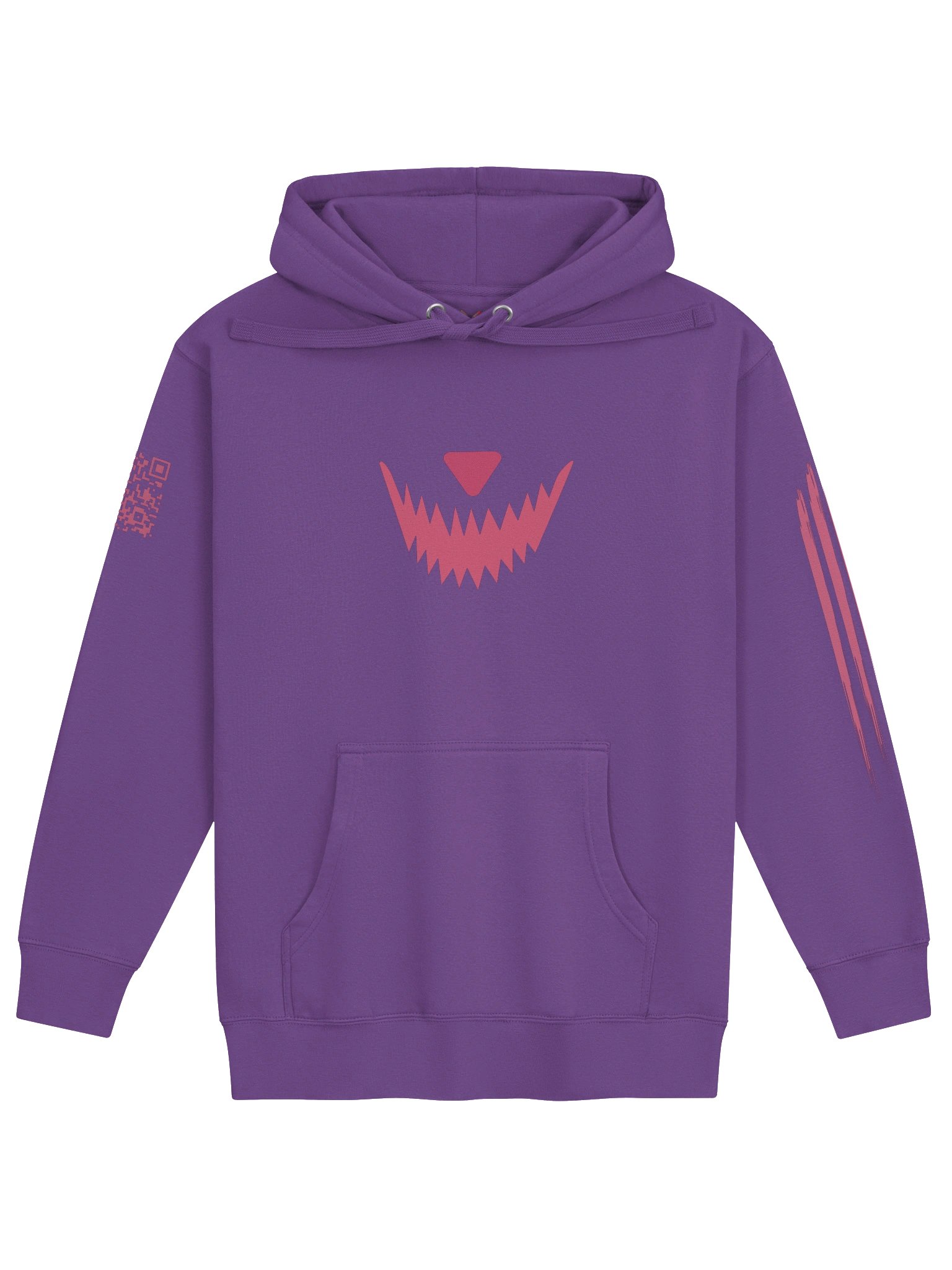 Pink Jagged Face Hoodie product image (1)