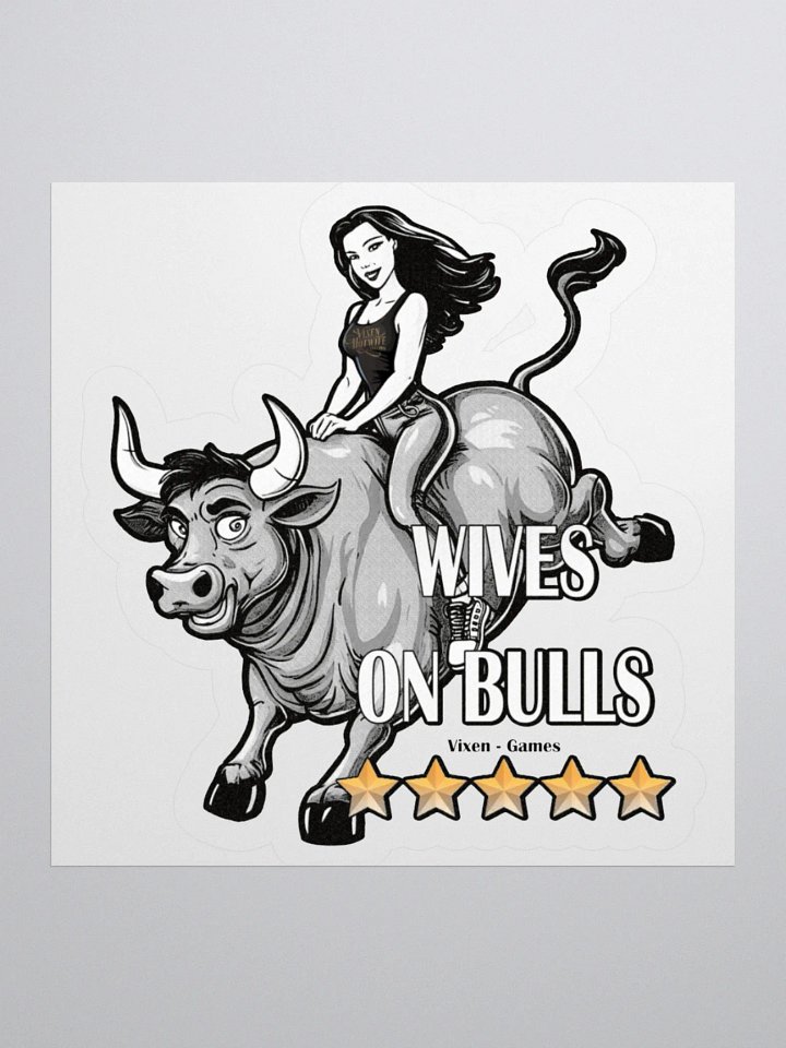 Wives On Bulls Five Stars 5 Stars Vinyl Sticker product image (3)